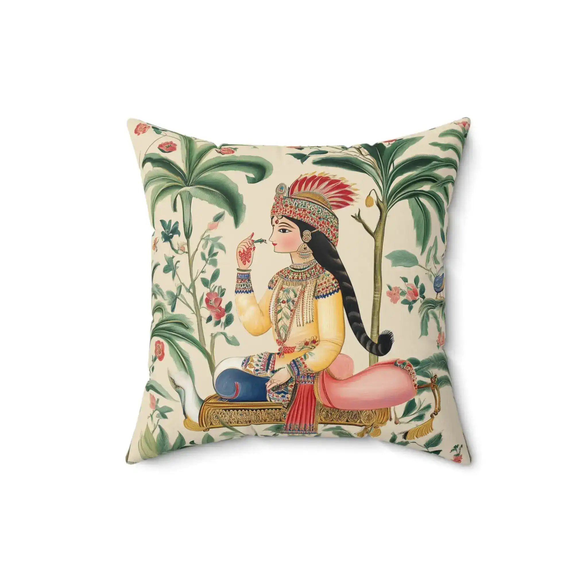 Majestic Maharani Daydream Throw Pillow - Image 2