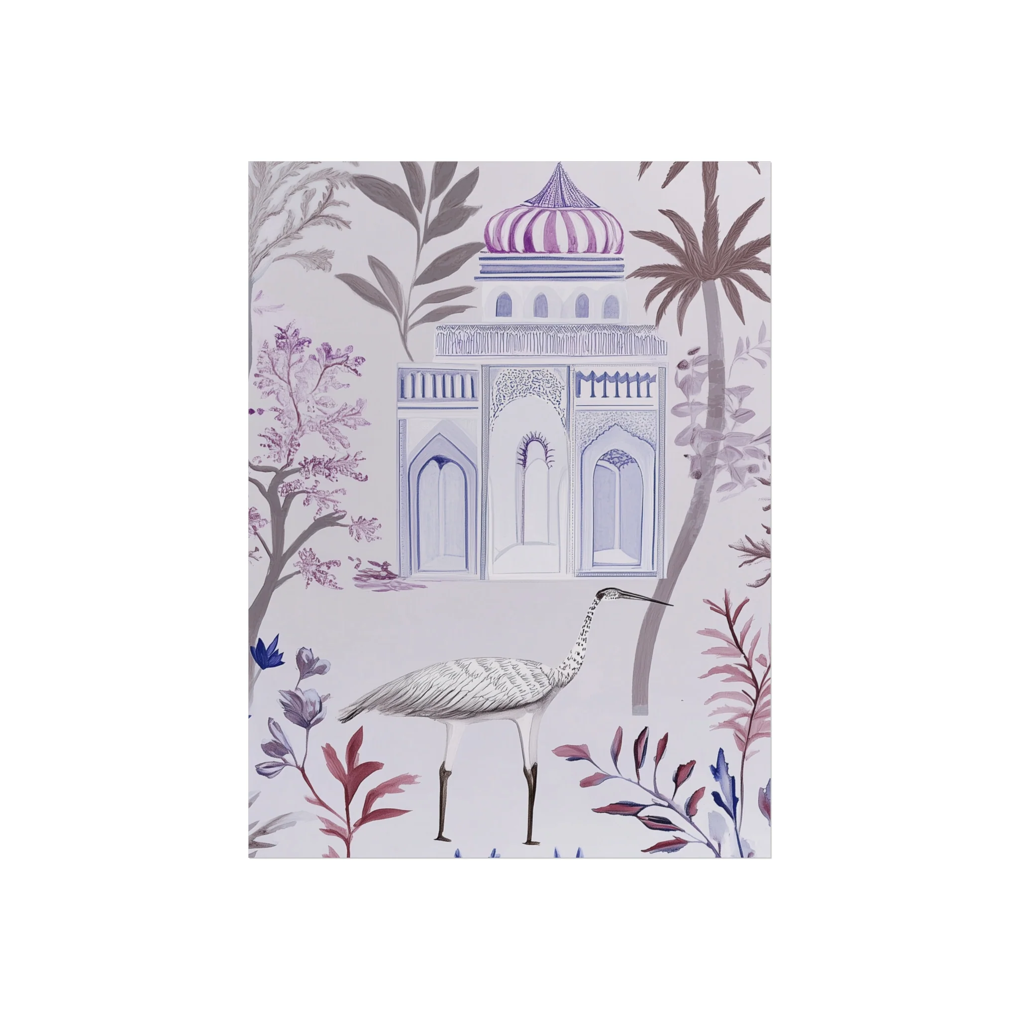 Majestic Minaret & Crane Fine Art Poster - Image 10