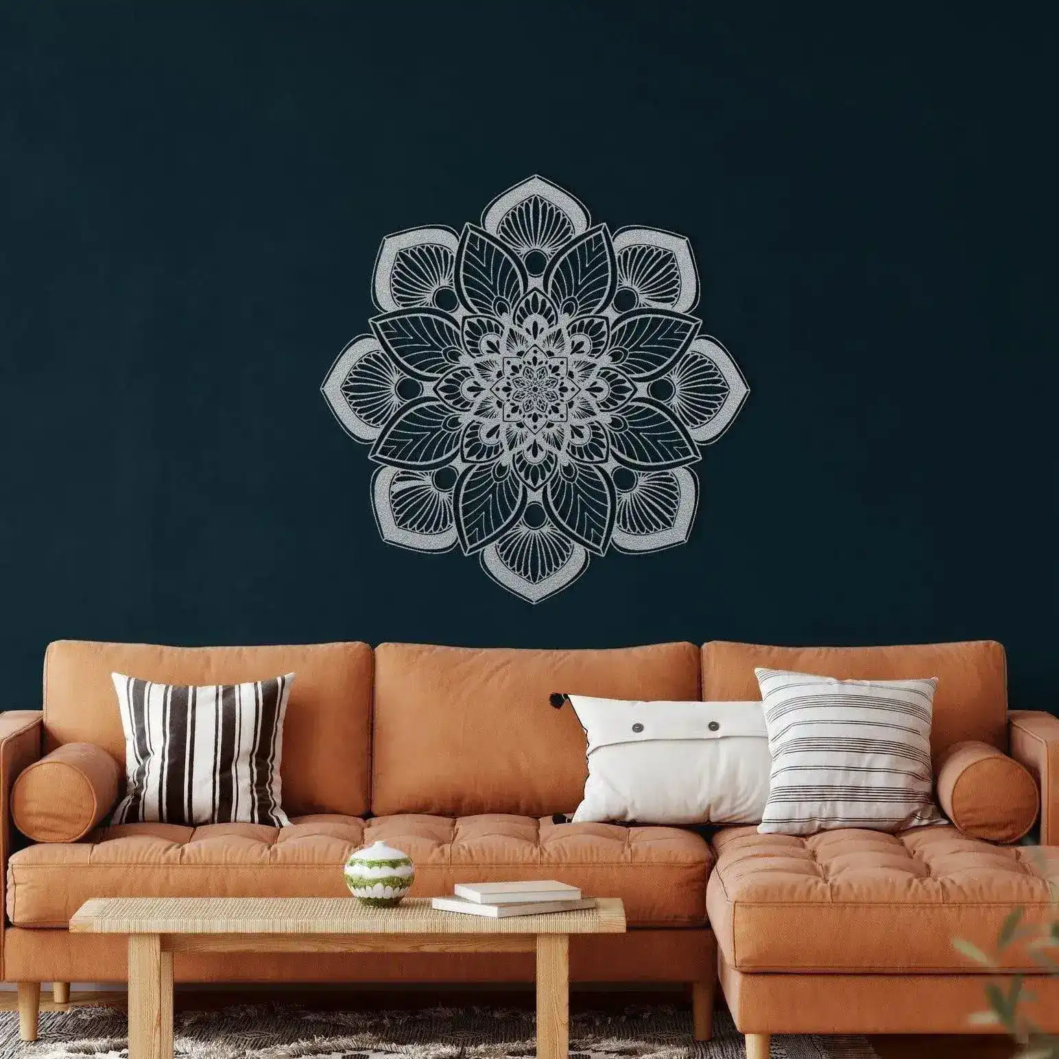 Mandala Flower Metal Wall Art - Image 4