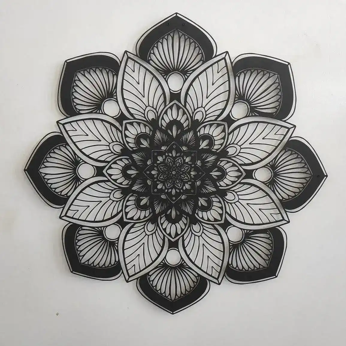 Mandala Flower Metal Wall Art - Image 6