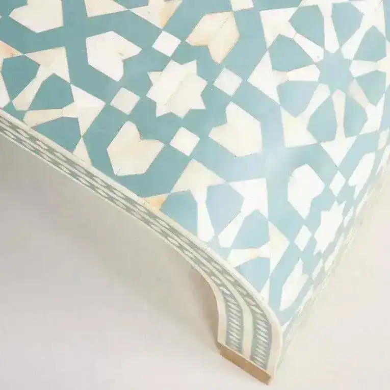 Marrakech Waterfall Bone Inlay Coffee Table - Image 3