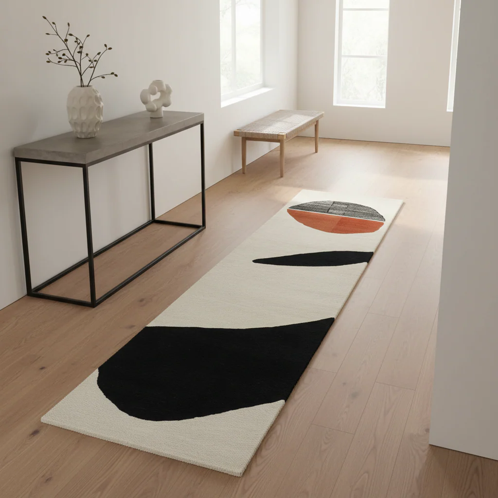 Maze Whisper Hand Tufted Wool Rug - Image 2