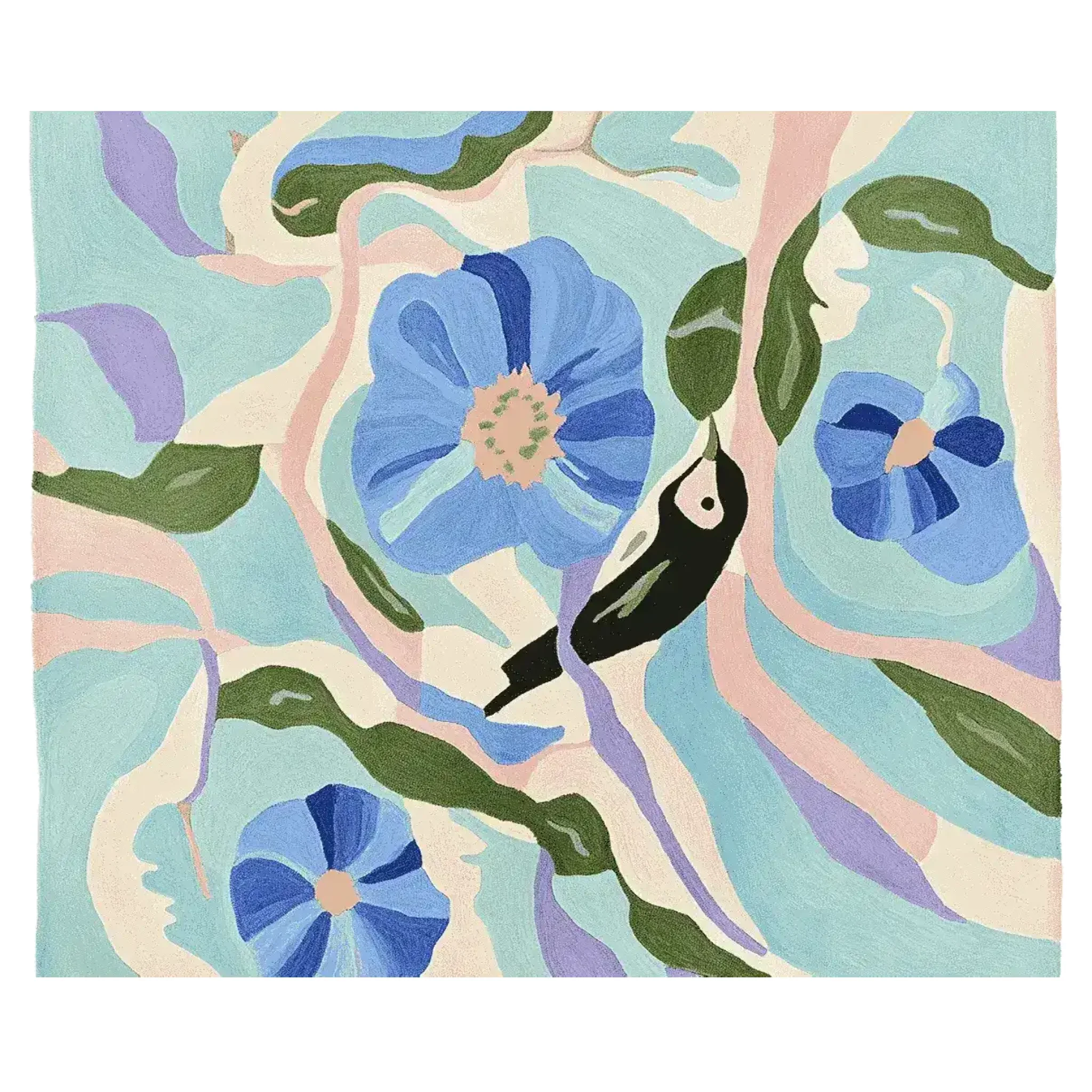 Meadow Murmur Sky Hand Tufted Rug - Image 3