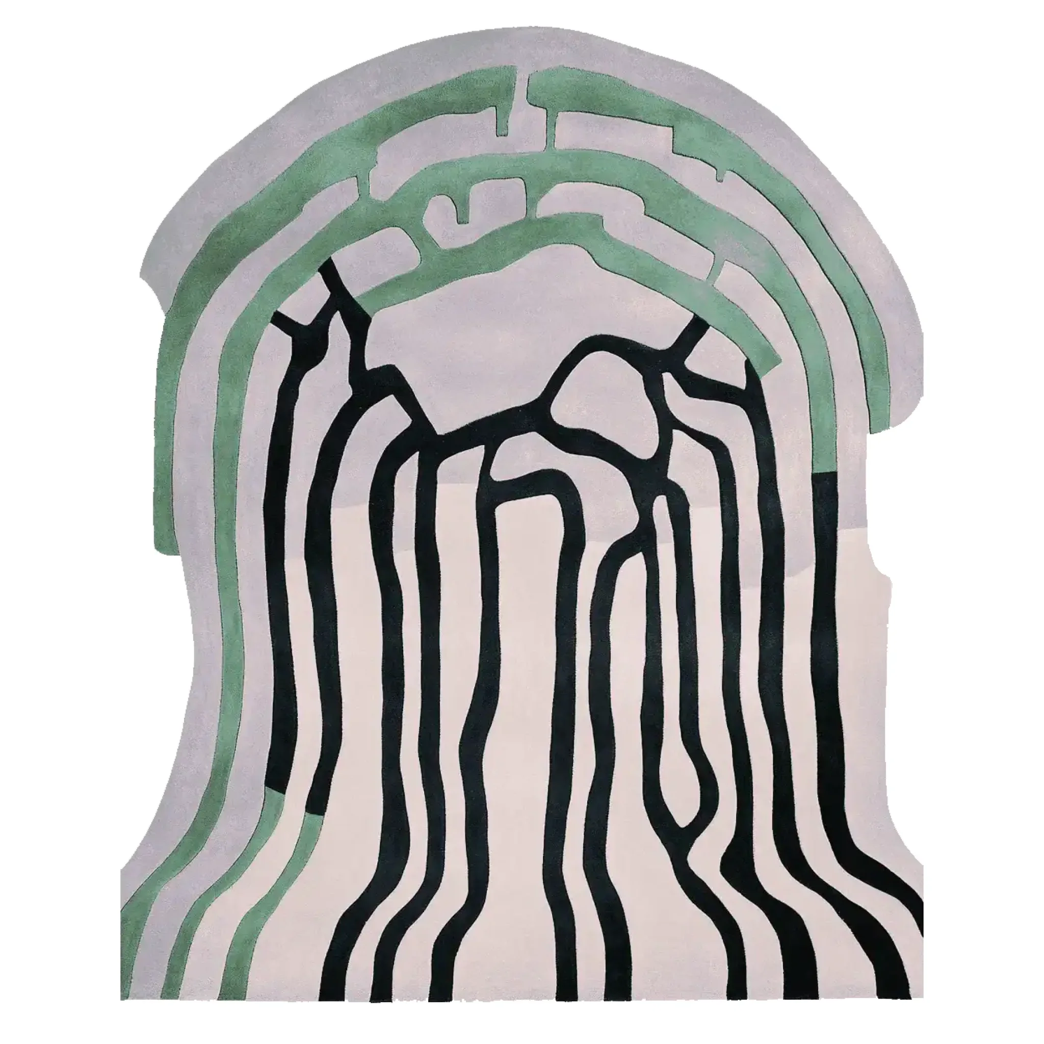Meltdown Map Hand Tufted Rug