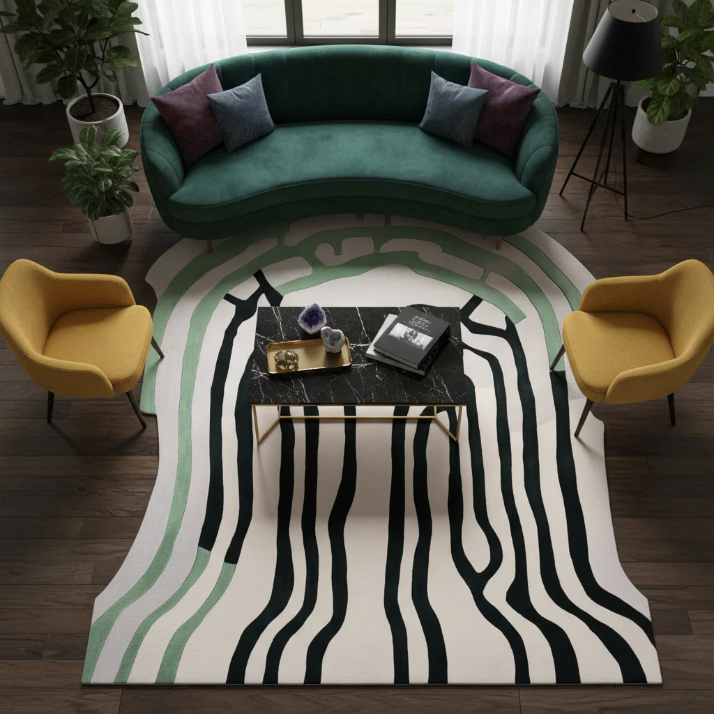 Meltdown Map Hand Tufted Rug - Image 2