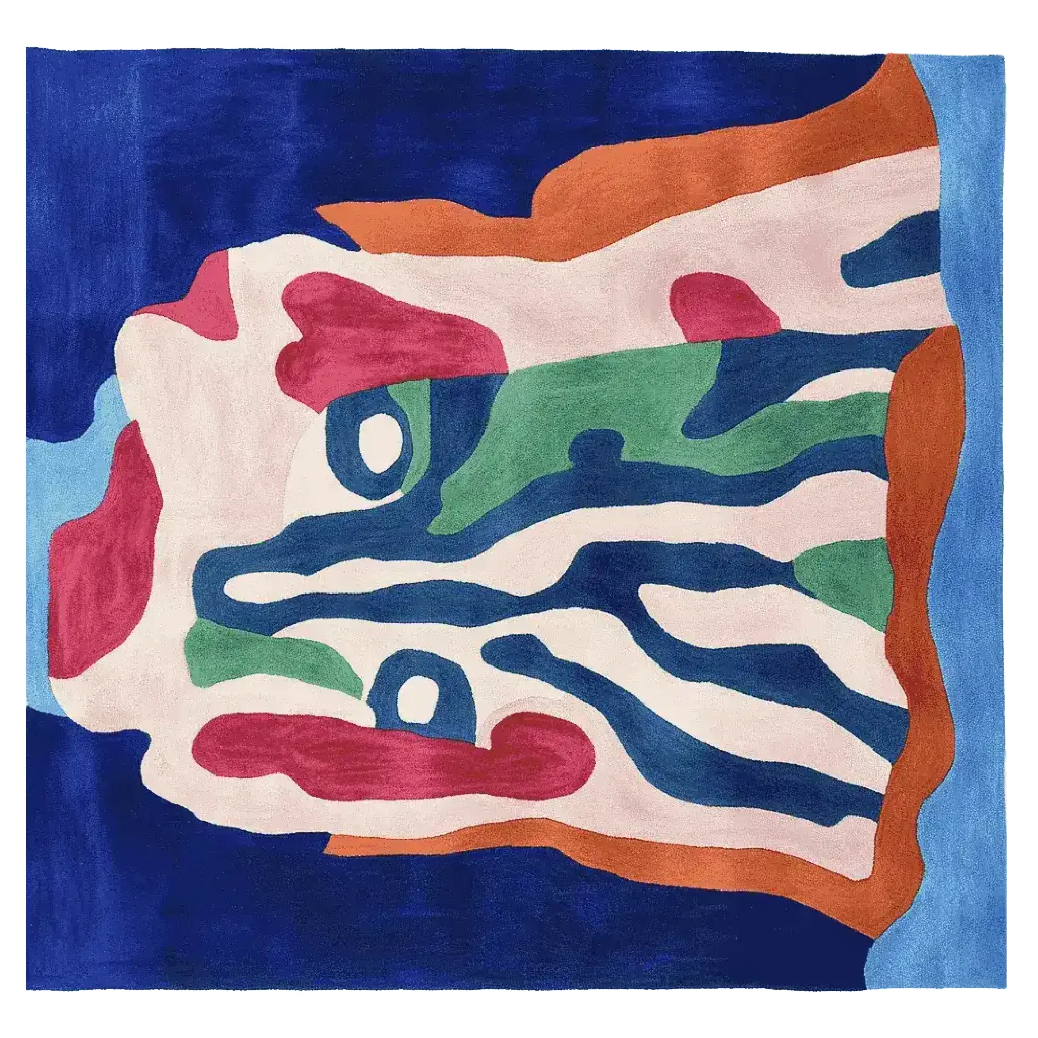 Melting Face Mirage Hand Tufted Rug - Image 3