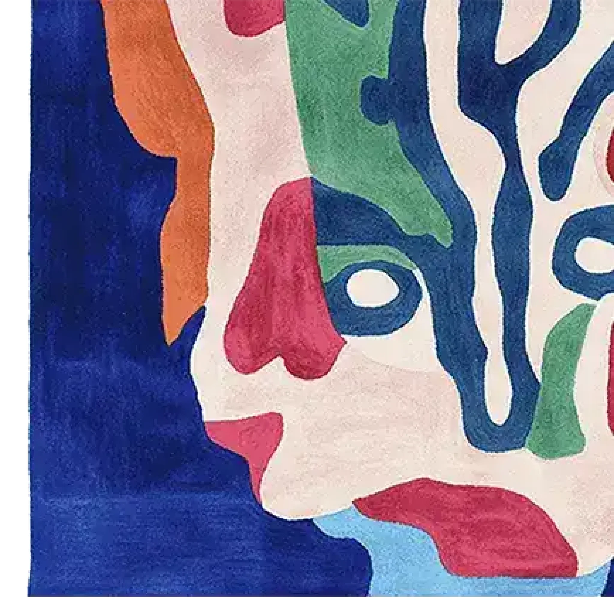 Melting Face Mirage Hand Tufted Rug - Image 4