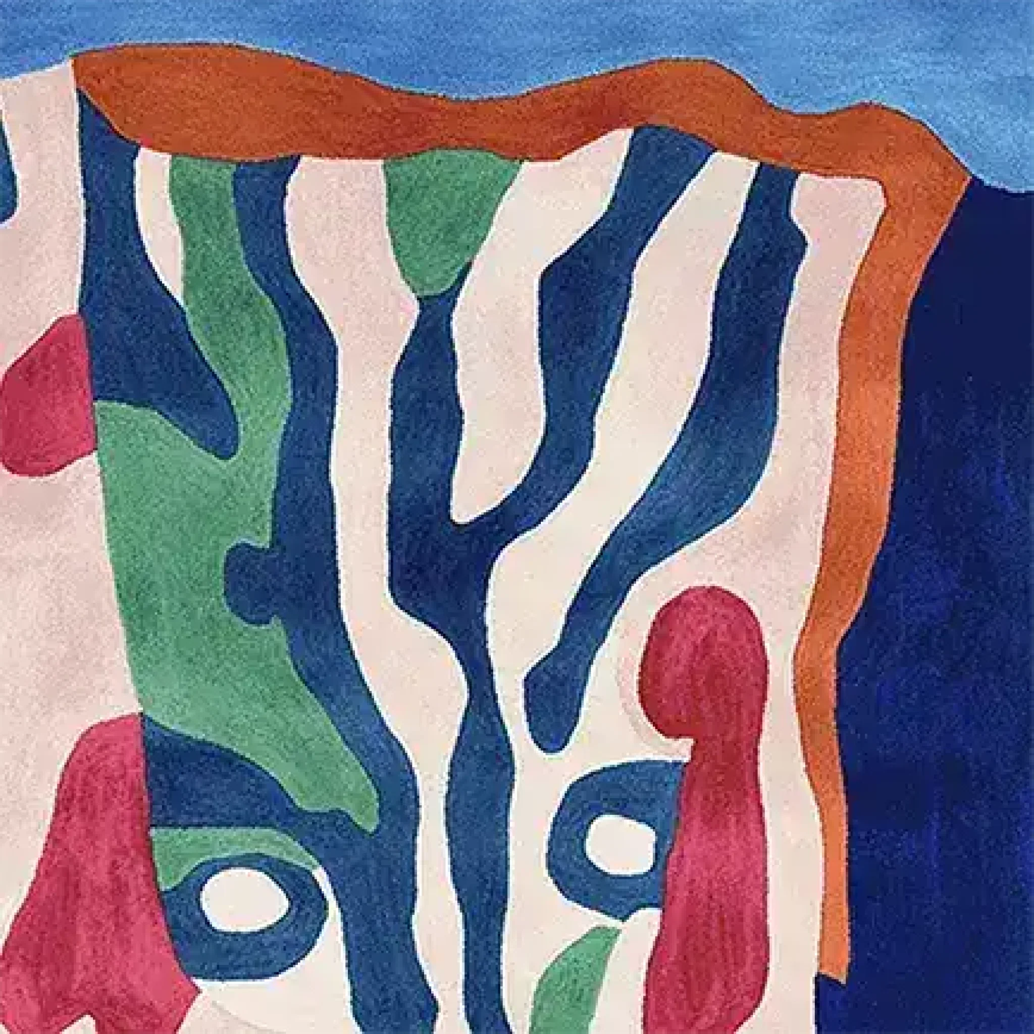 Melting Face Mirage Hand Tufted Rug - Image 5