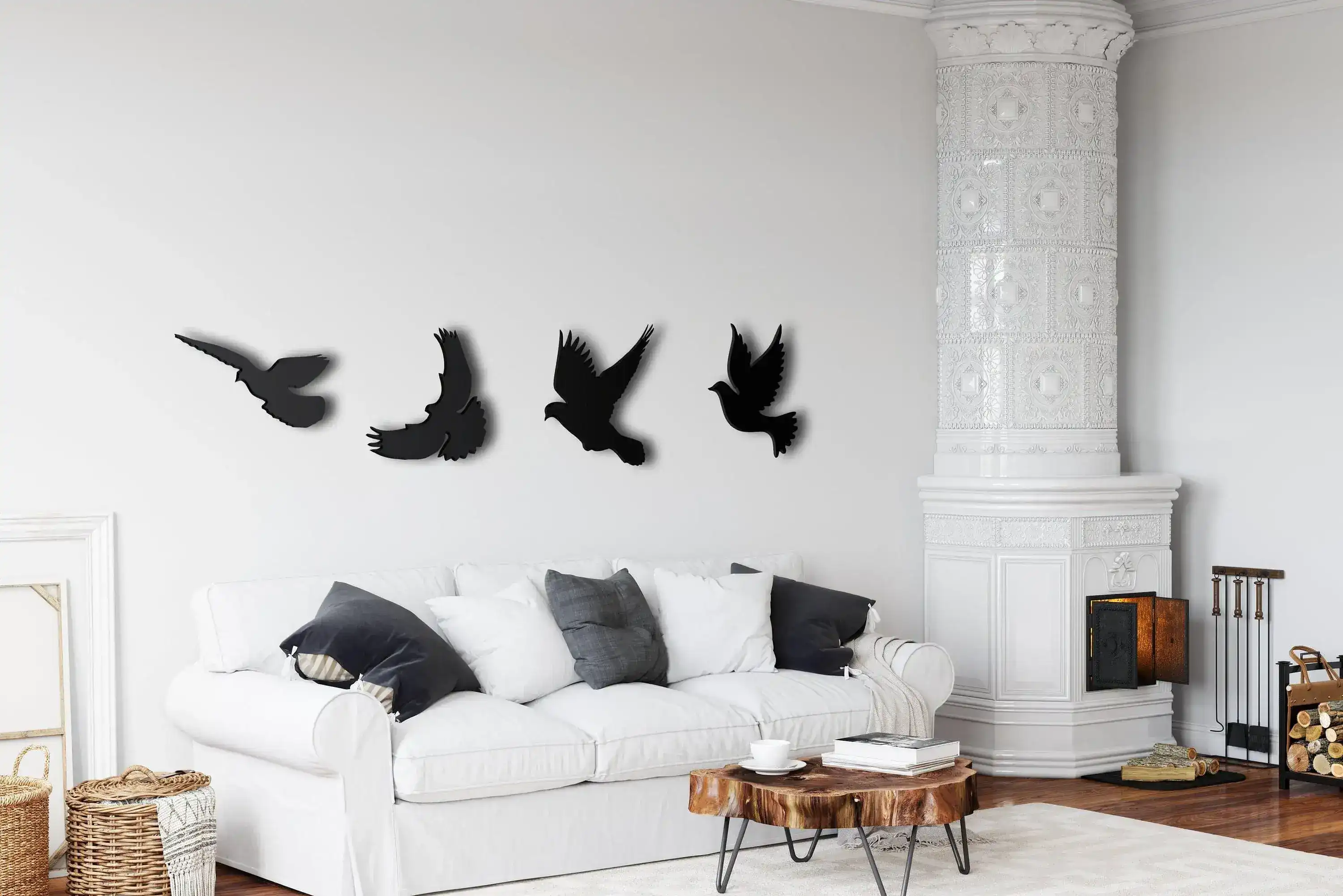 Metal Flying Birds Metal Wall Hanging Decor - Image 7