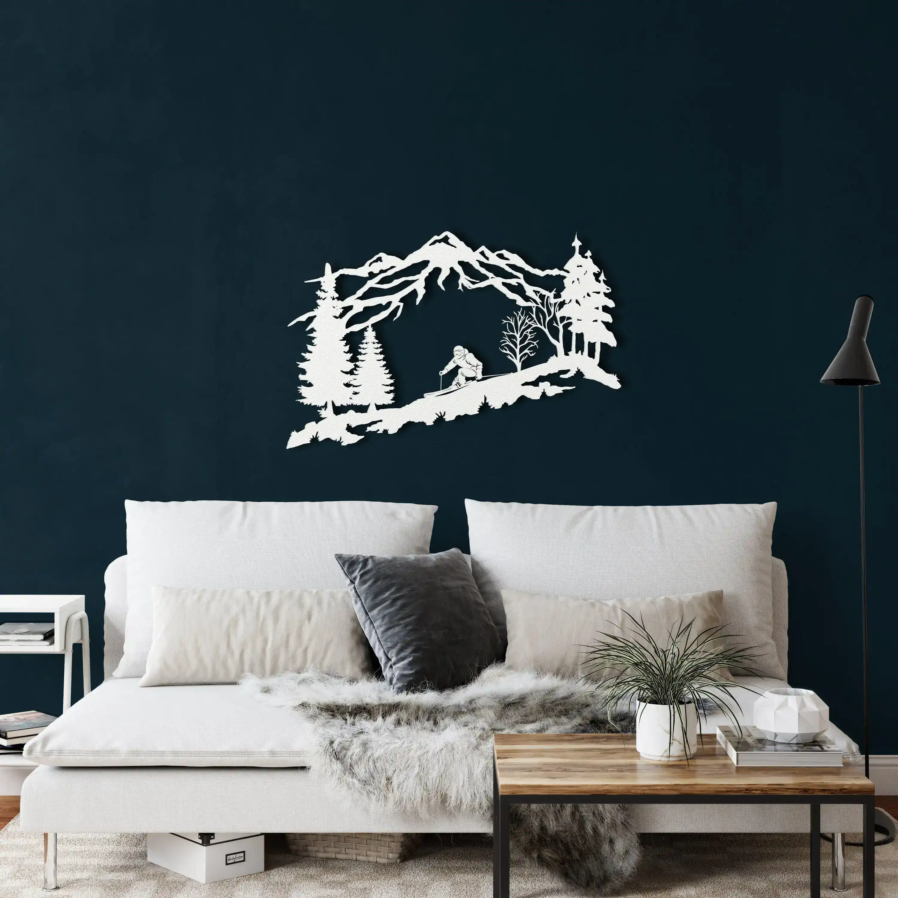 Metal Skier Metal Wall Hanging Decor - Image 11