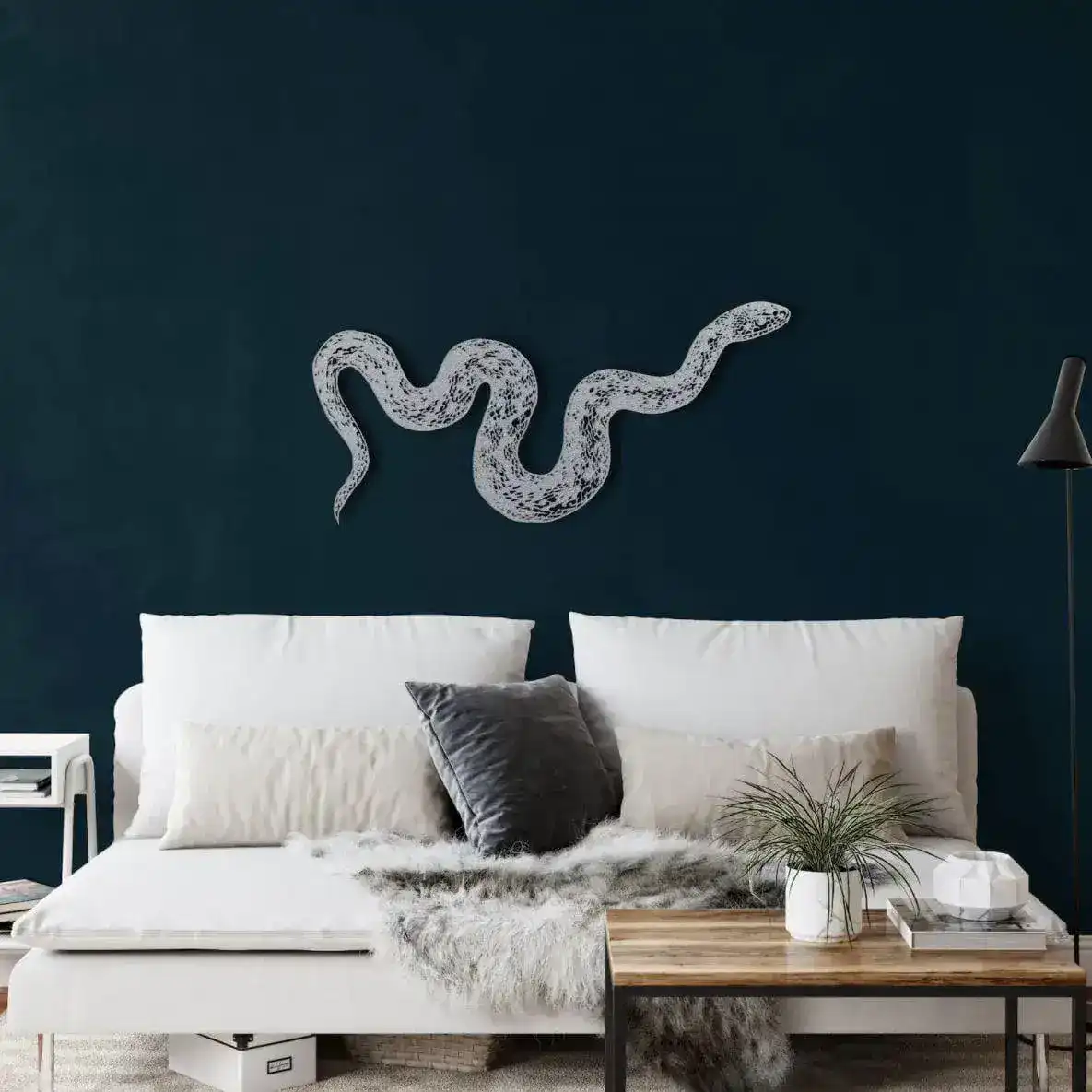 Metal Snake Wall Decor Art - Image 5