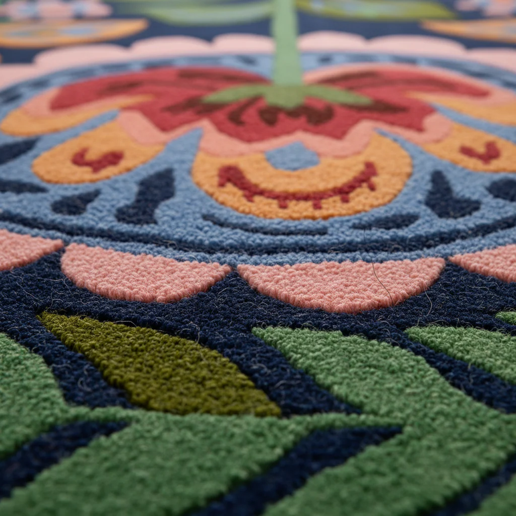 Mexican Fiesta Hand Tufted Rug - Image 5