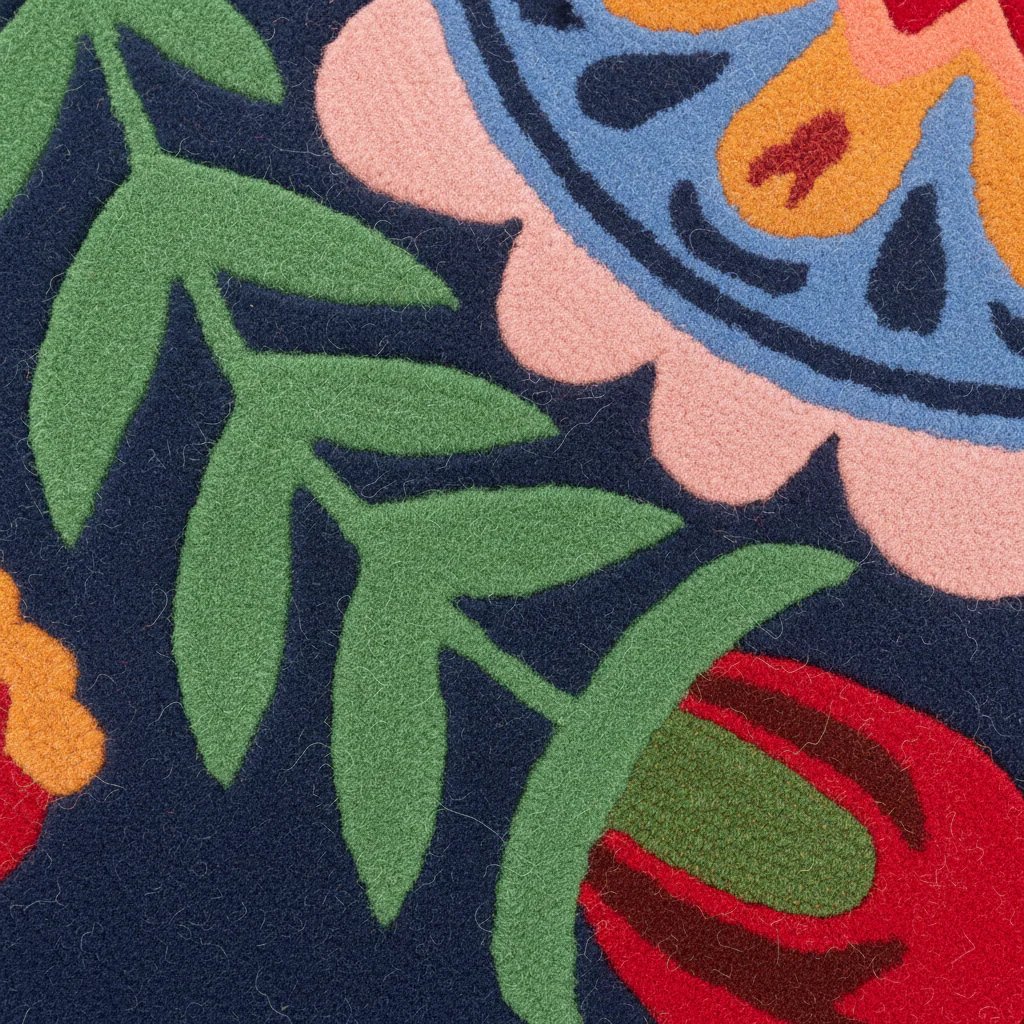 Mexican Fiesta Hand Tufted Rug - Image 7