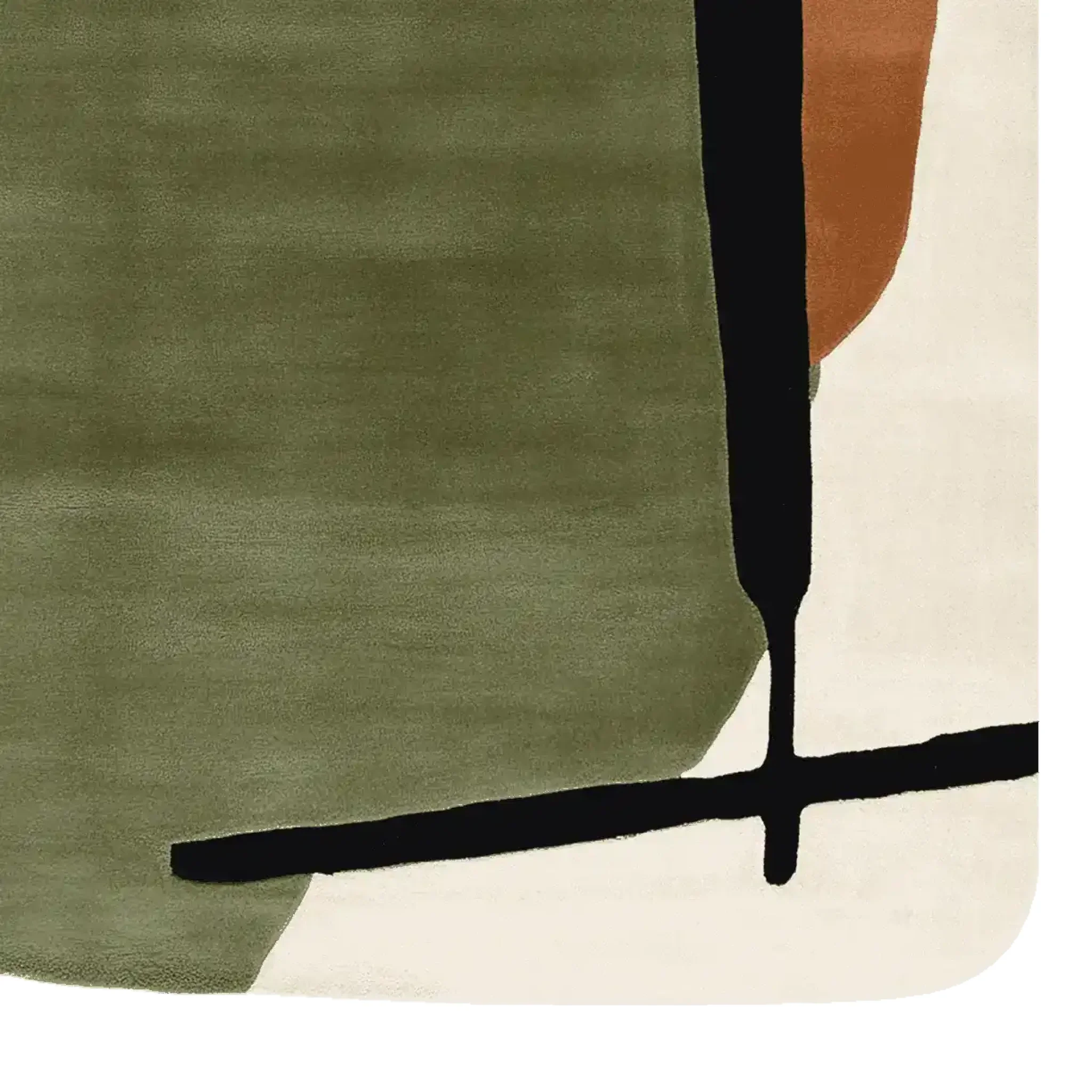 Midcentury Meadow Echo Hand Tufted Rug - Image 5