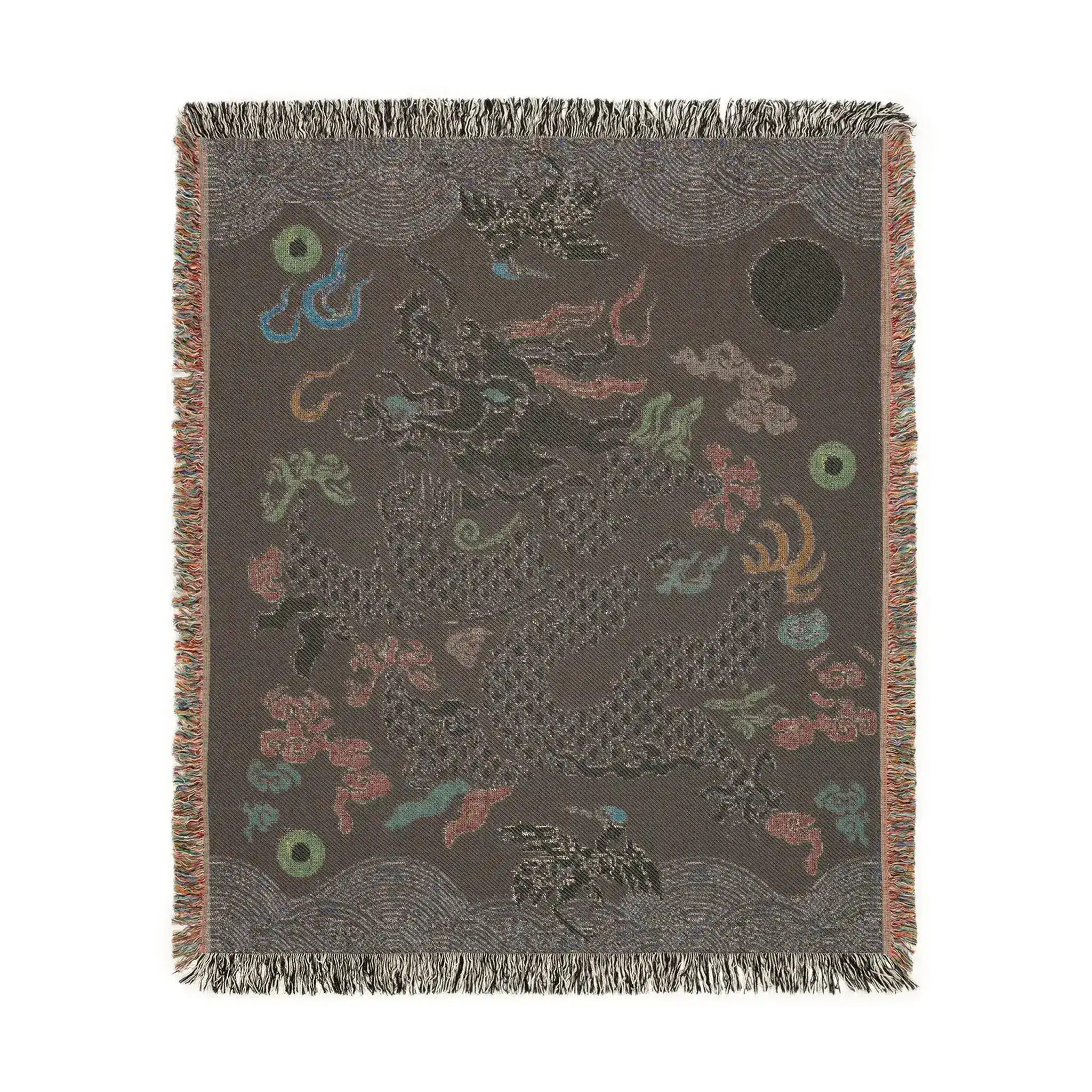 Midnight Celestial Dragon Woven Blanket - Image 5