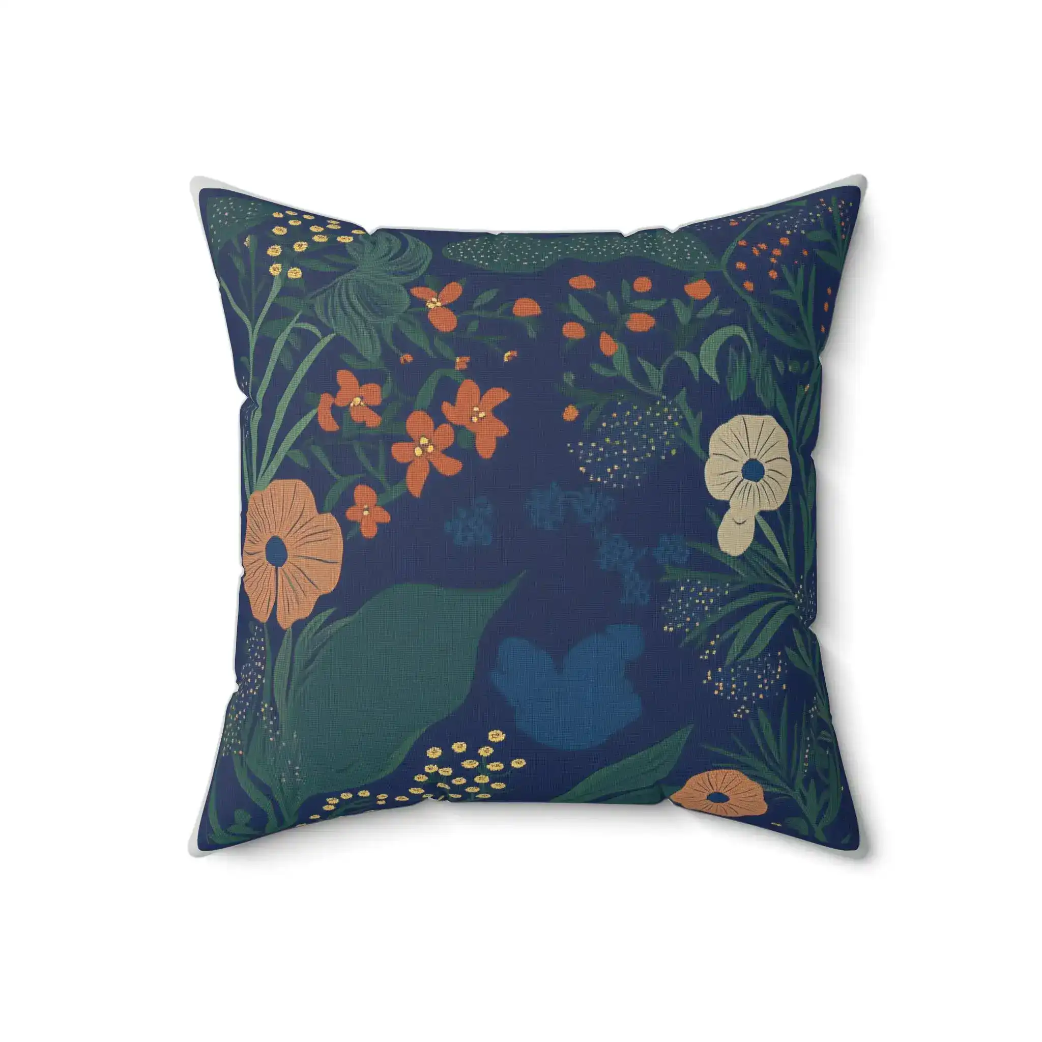 Midnight Garden Gaze Throw Pillow - Image 5