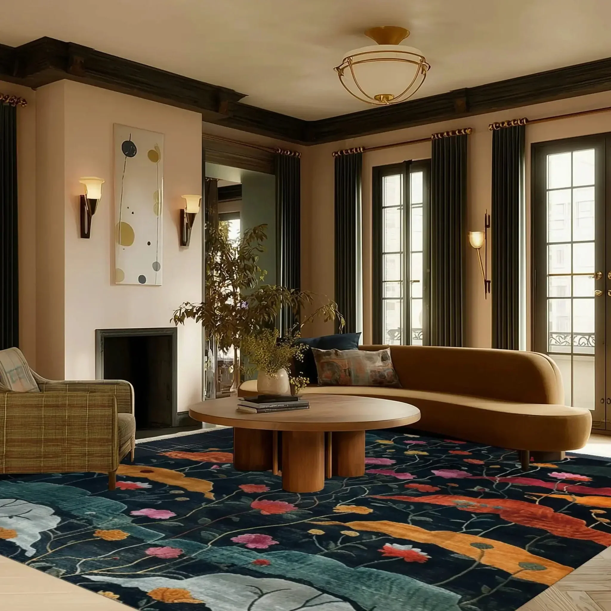 Midnight Garden Hand Tufted Rug - Image 4