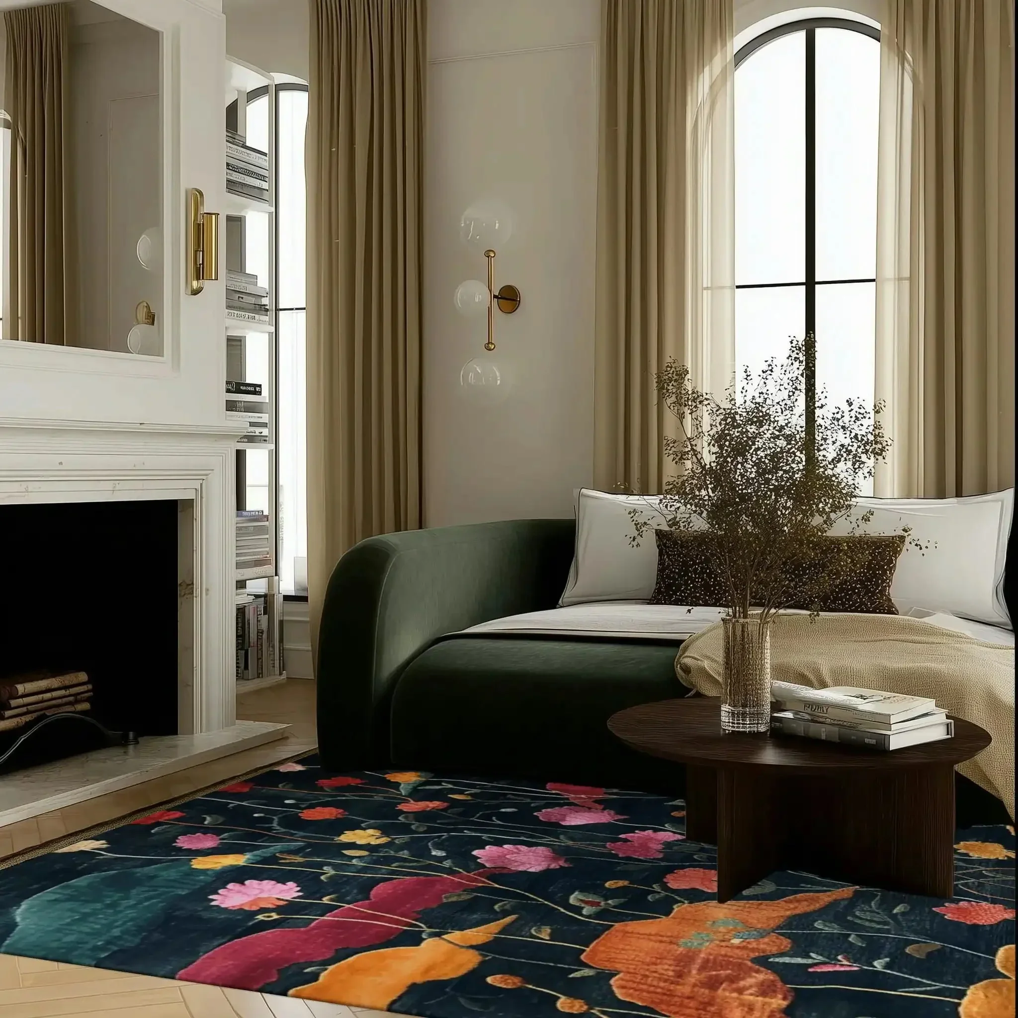 Midnight Garden Hand Tufted Rug - Image 5