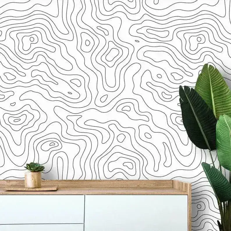 Minimalist Abstract Lines Wallpaper Mural - Image 3