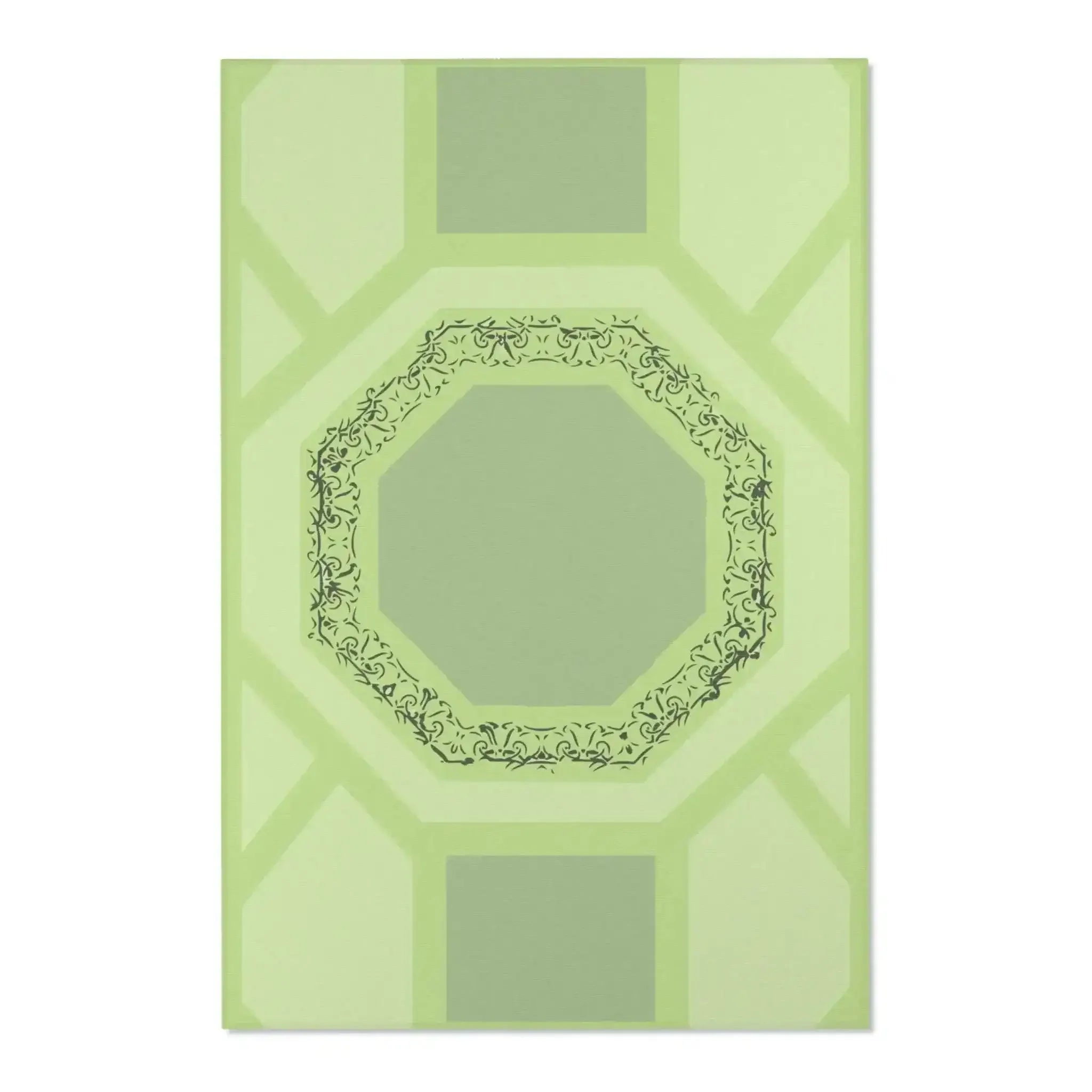 Mint Geometric Portal Accent Rug - Image 3