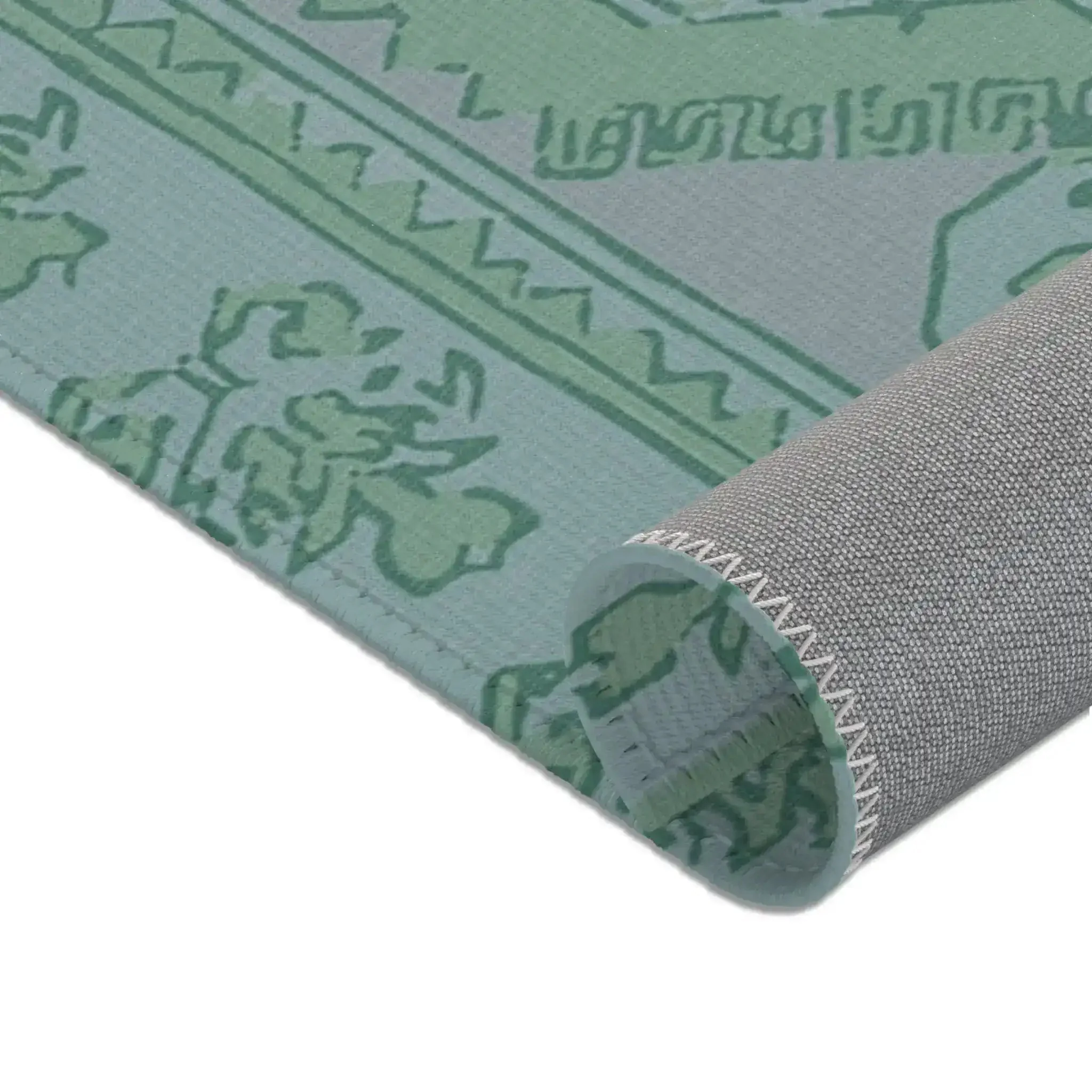 Mint Green Southwestern Medallion Accent Rug - Image 4