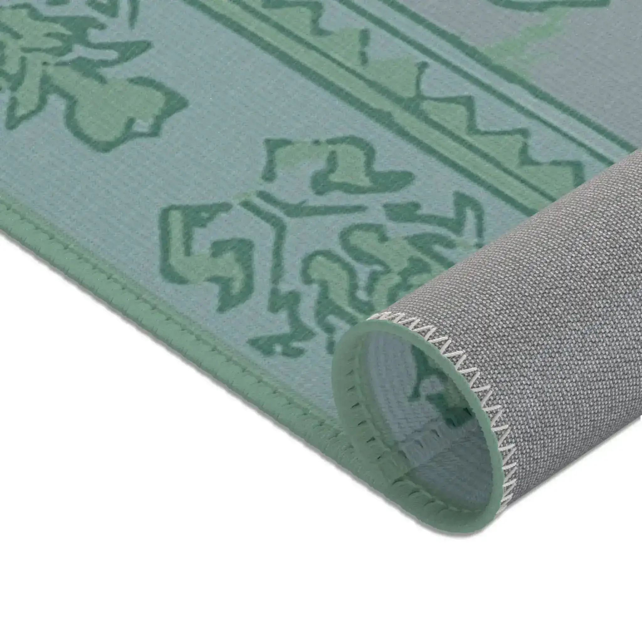 Mint Green Southwestern Medallion Accent Rug - Image 9