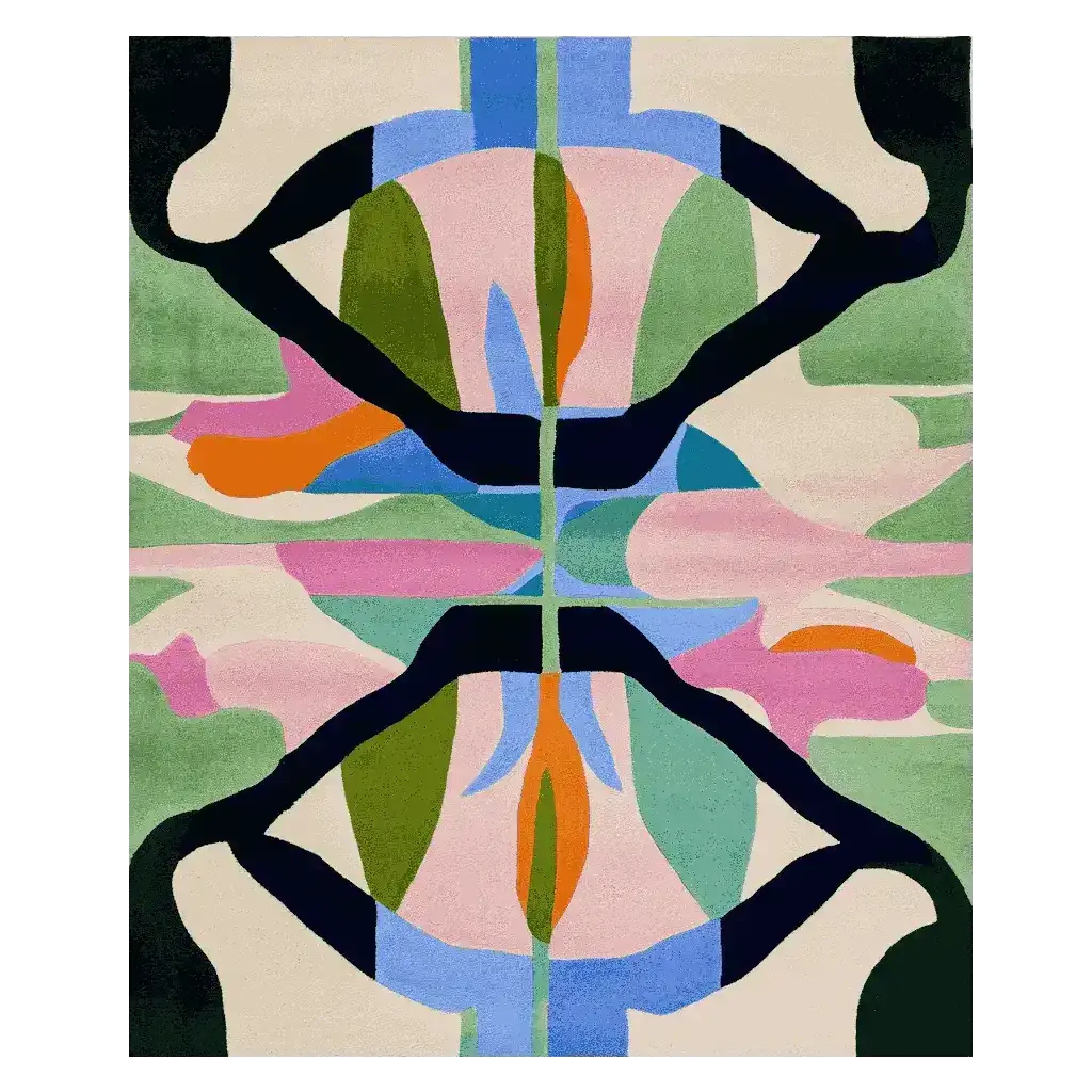 Mirrored Bloomscape Flow Hand Tufted Rug - Image 3