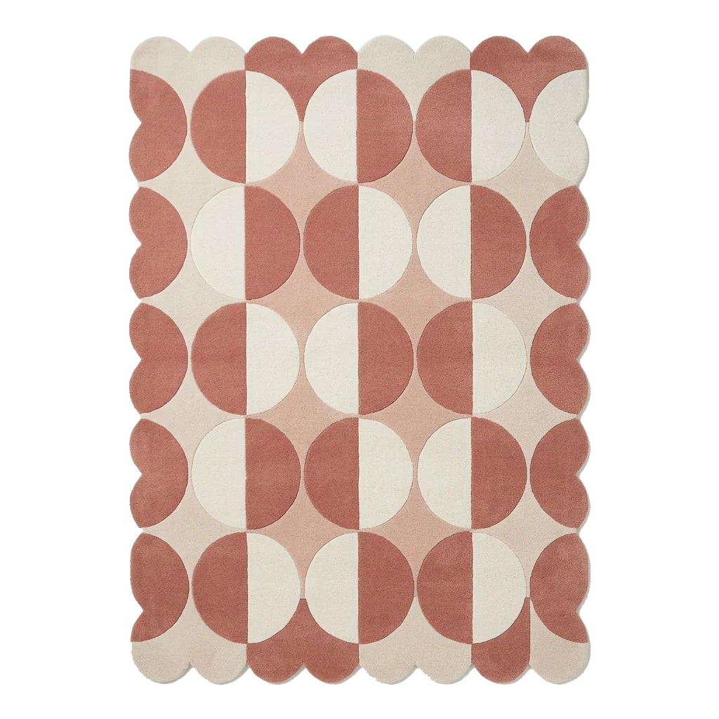 Modern Circular Hand Tufted Rug