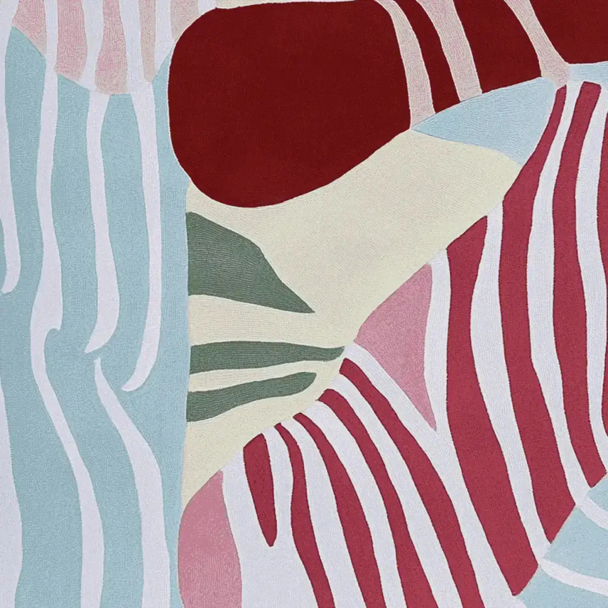Modern Color Collision Hand Tufted Rug - Image 5