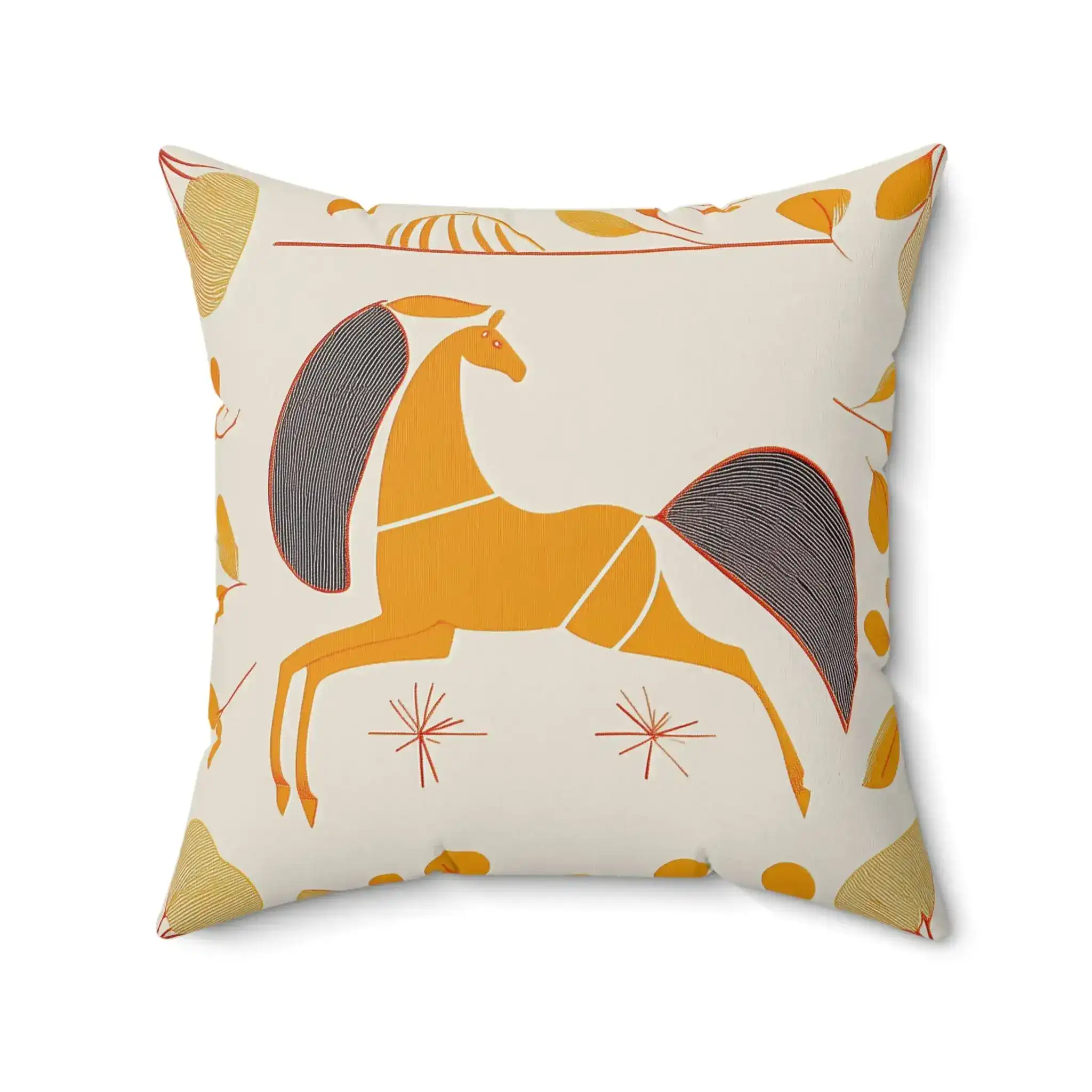 Modern Equestrian Folio Throw Pillow - Image 5