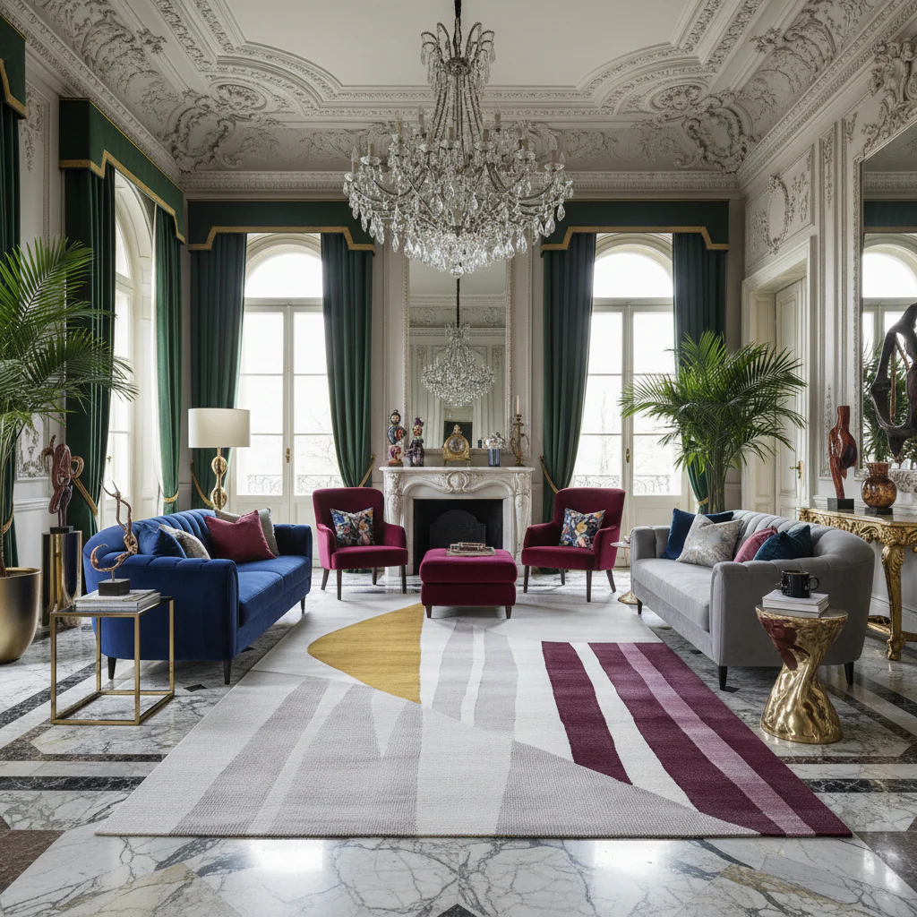 Modern Form Horizon Hand Tufted Rug - Image 2