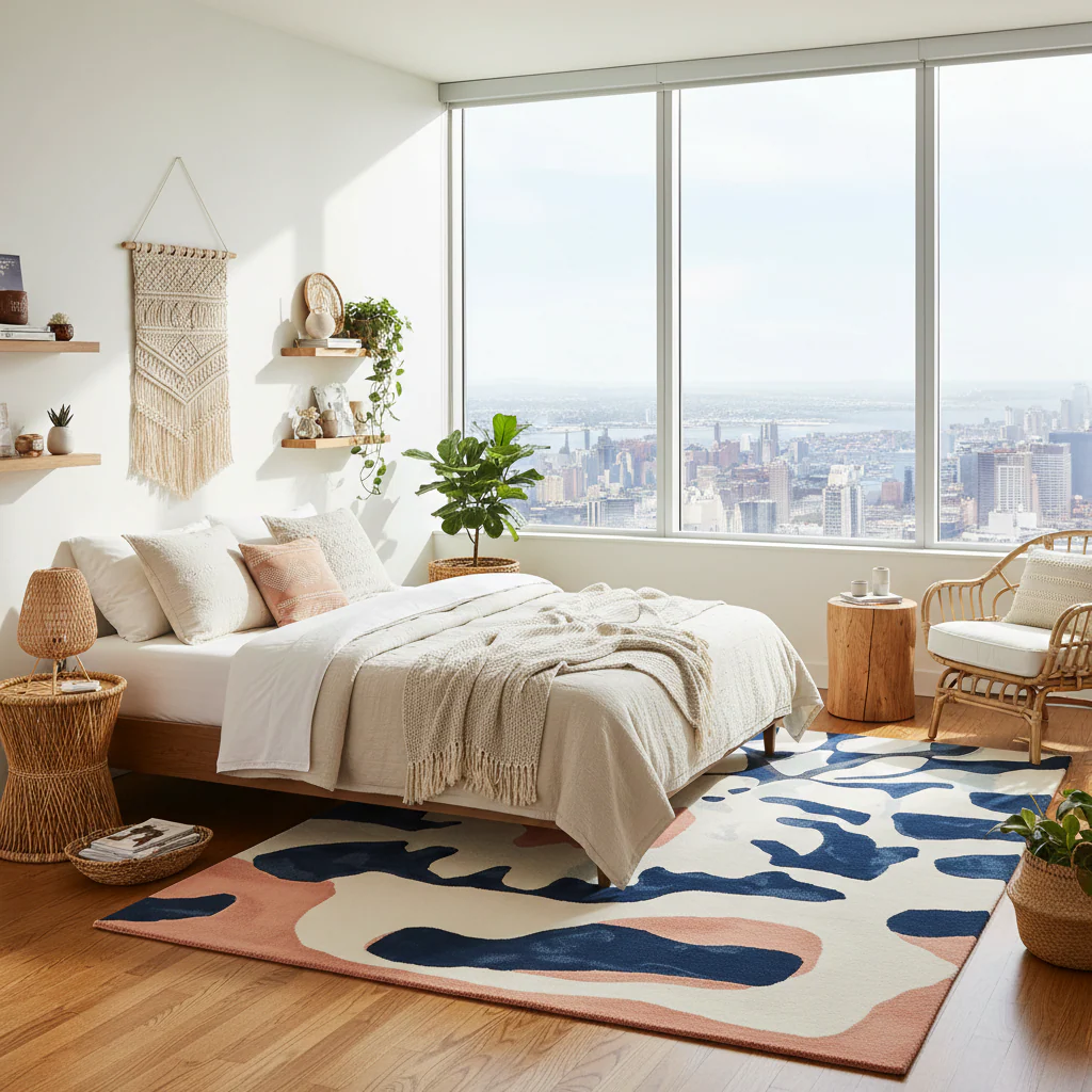 Modern Pattern Pulse Hand Tufted Rug - Image 2