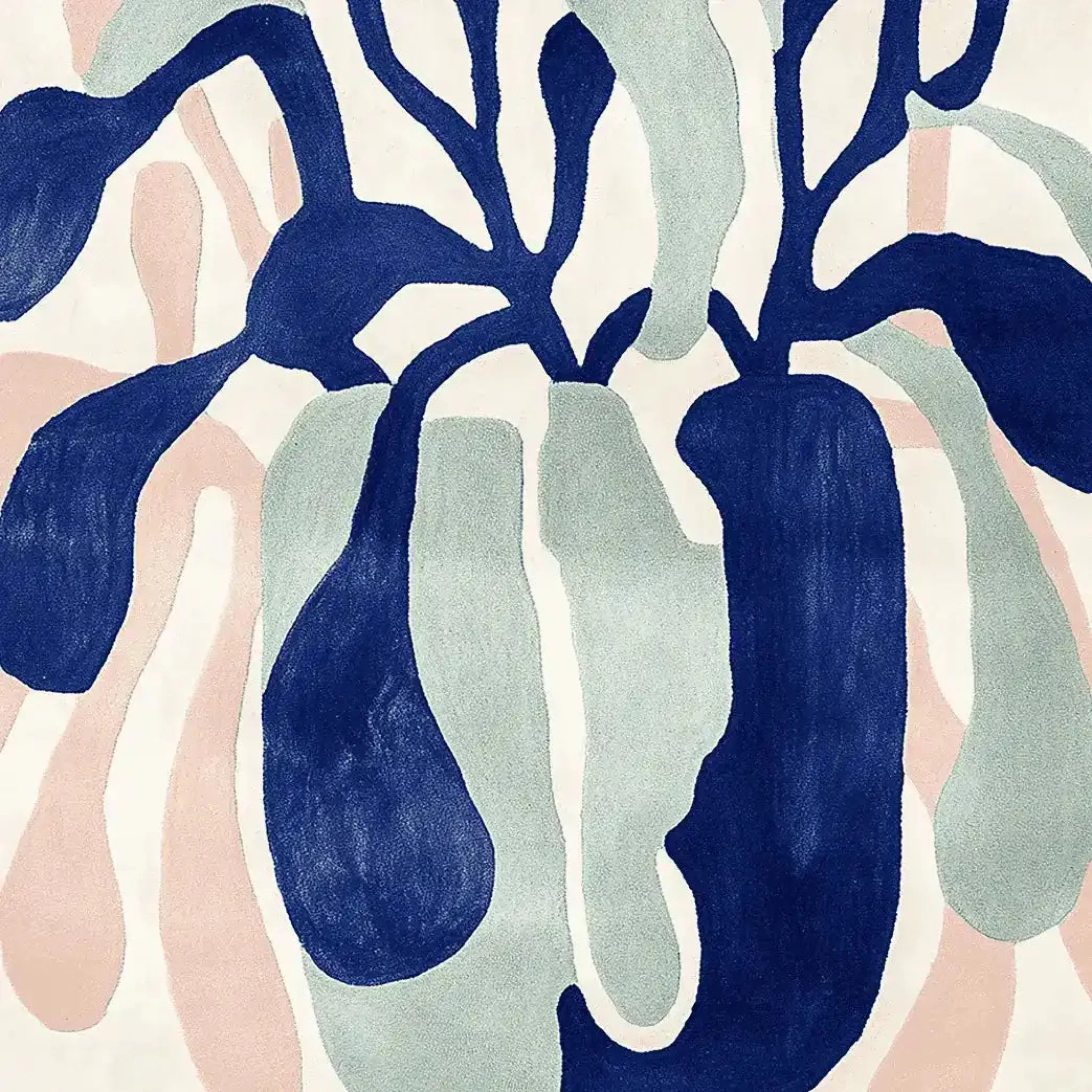 Modern Plant Bloom Hand Tufted Rug - Image 3