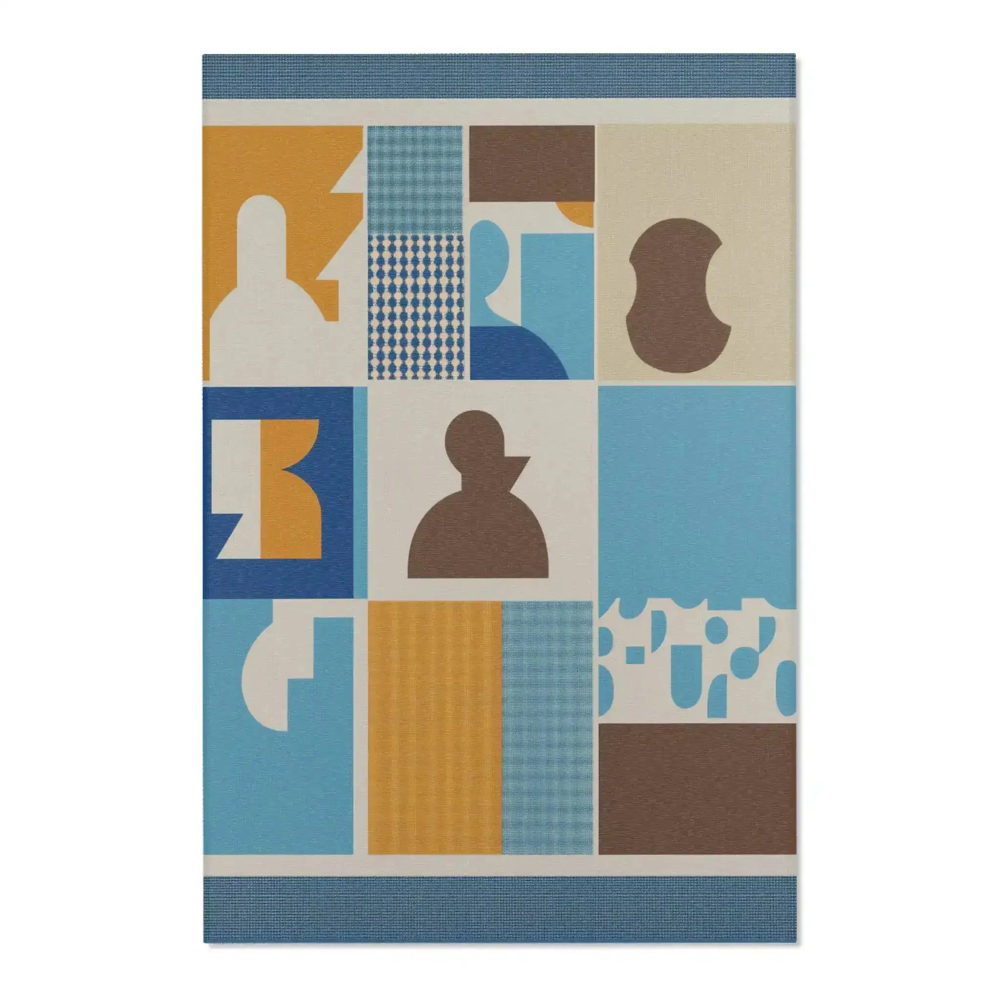 Modernist Patchwork Accent Rug - Image 3