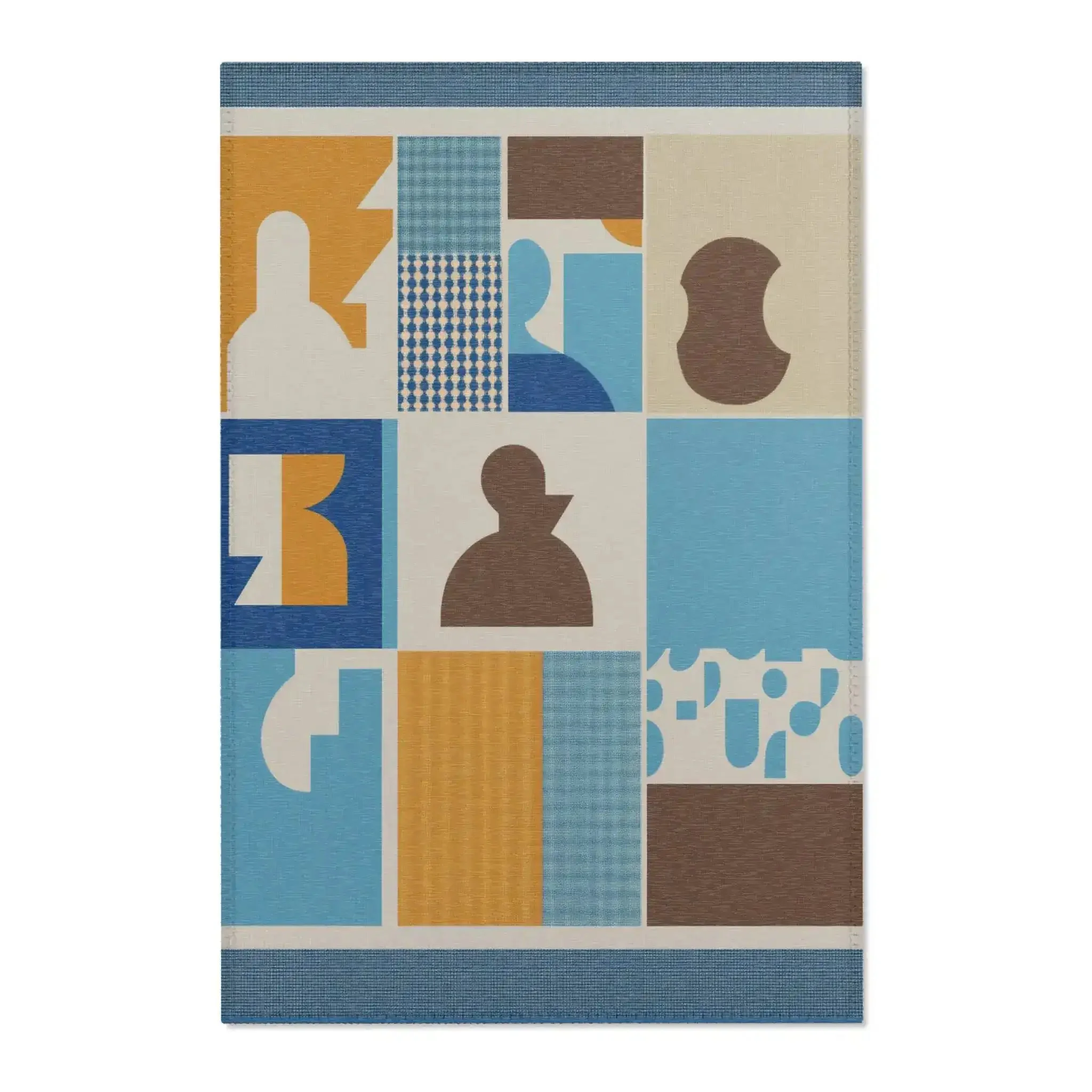 Modernist Patchwork Accent Rug - Image 4