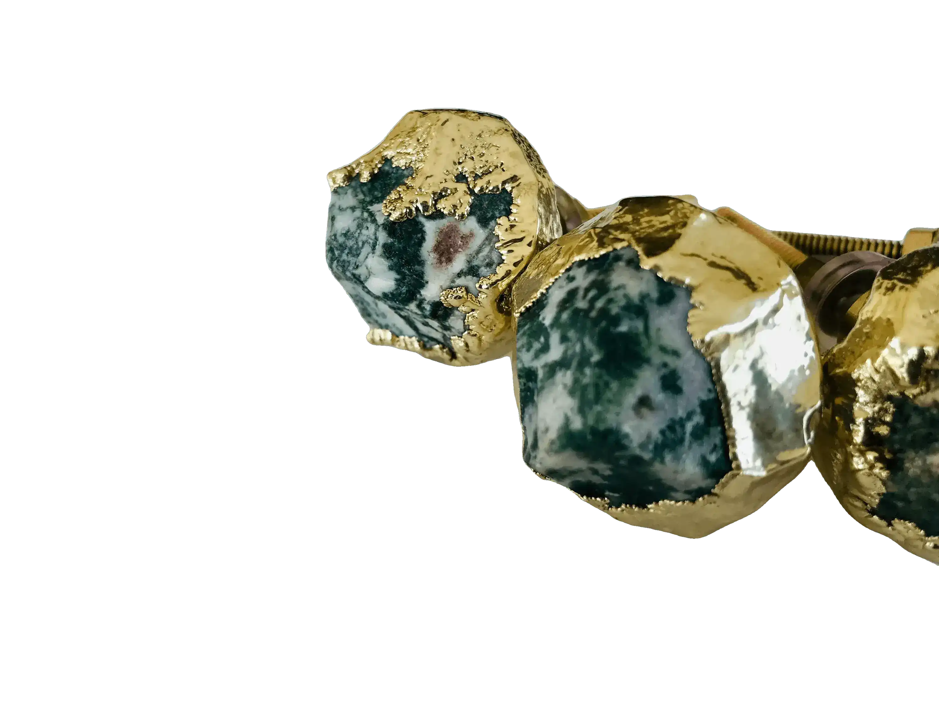 Moss Green Agate Cabinet Door Pull Handle - Set of 4 - Image 4
