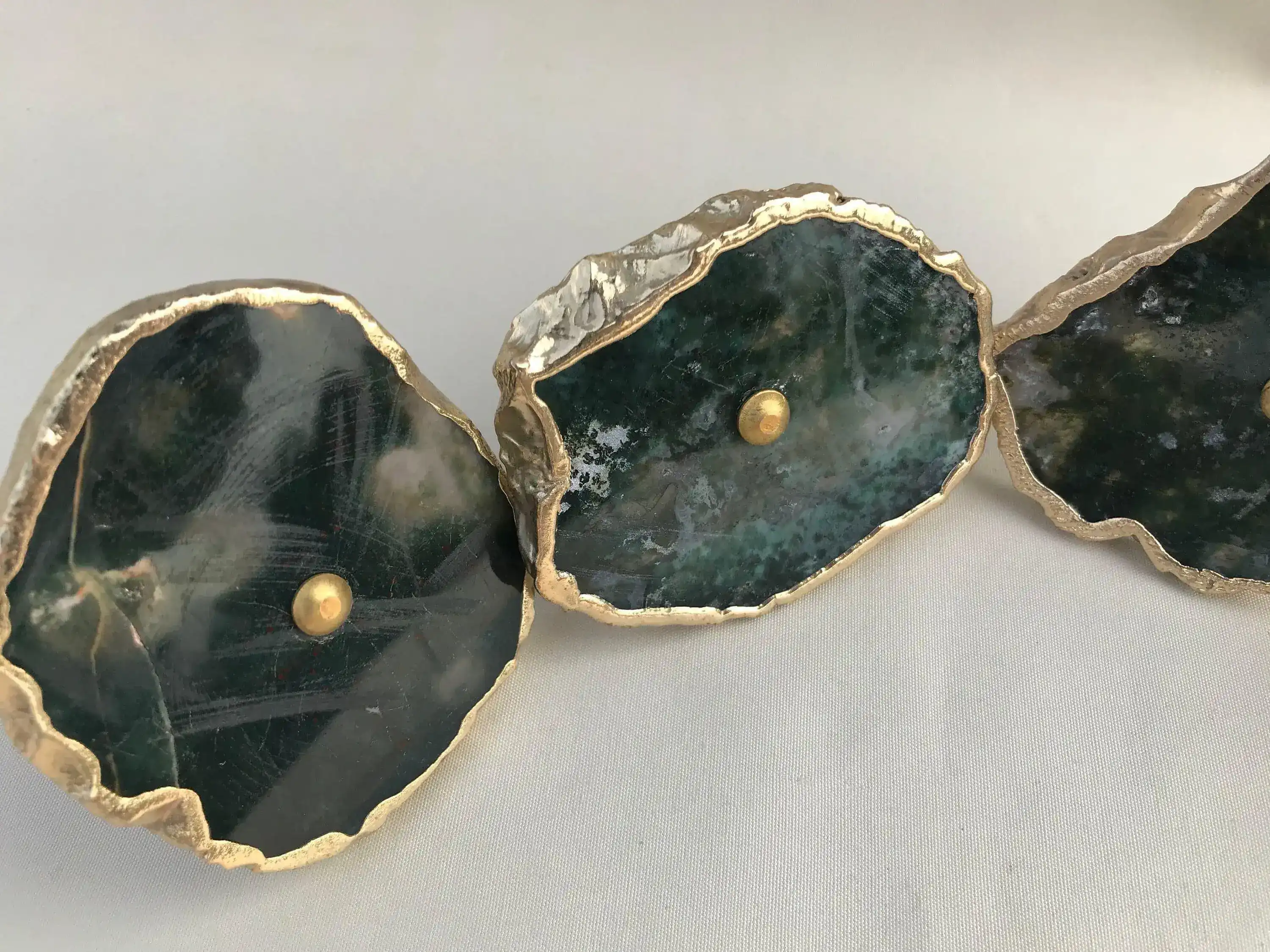 Moss Green Agate Cabinet Door Pull Handle - Set of 6 - Image 7