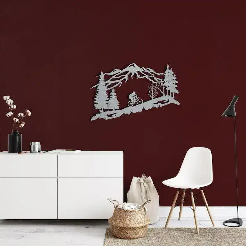 Mountain Biker Metal Wall Decor - Image 4
