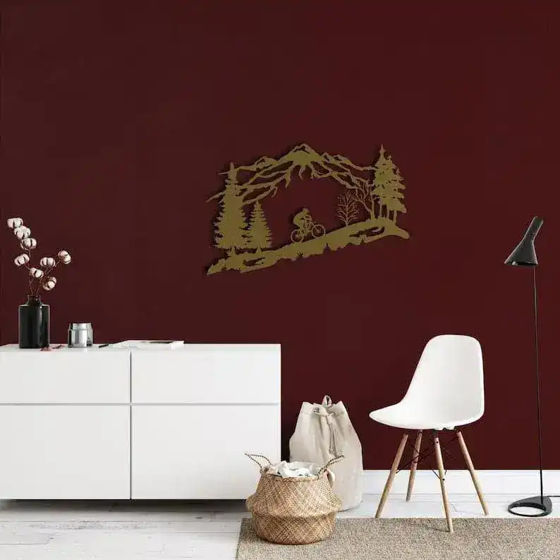 Mountain Biker Metal Wall Decor - Image 5