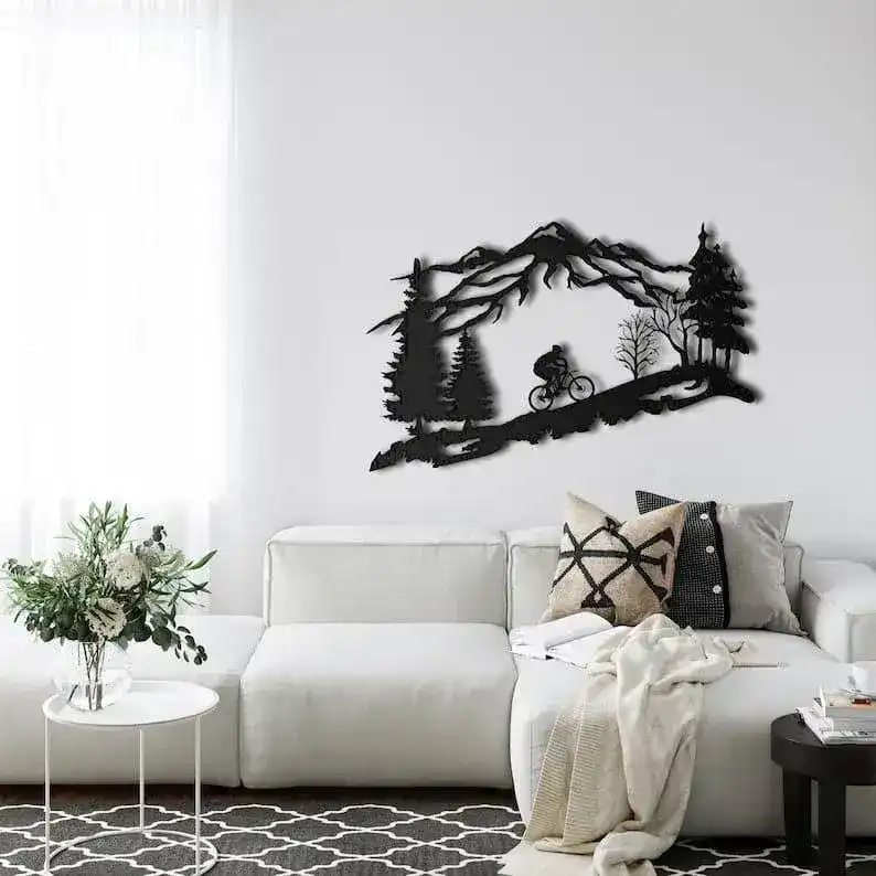 Mountain Biker Metal Wall Decor - Image 6