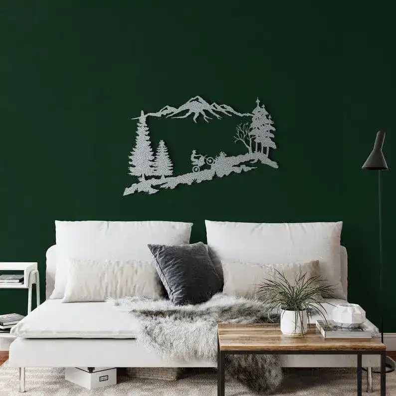 Mountain Biker Motocross Metal Wall Art - Image 5