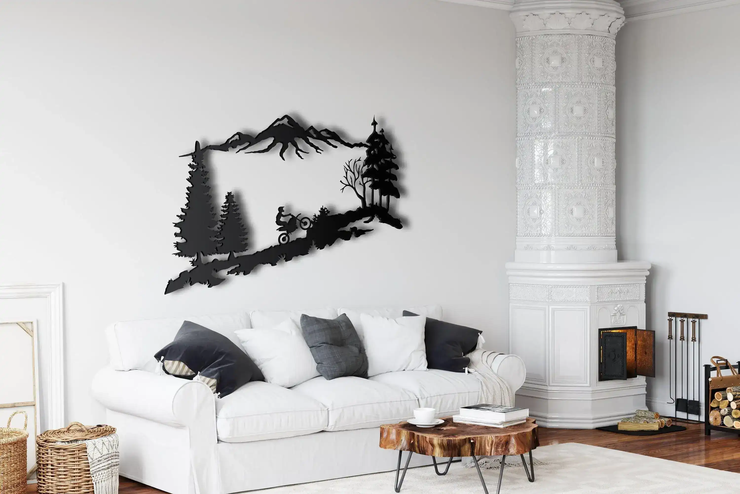 Mountain Biker Motocross Metal Wall Art - Image 7