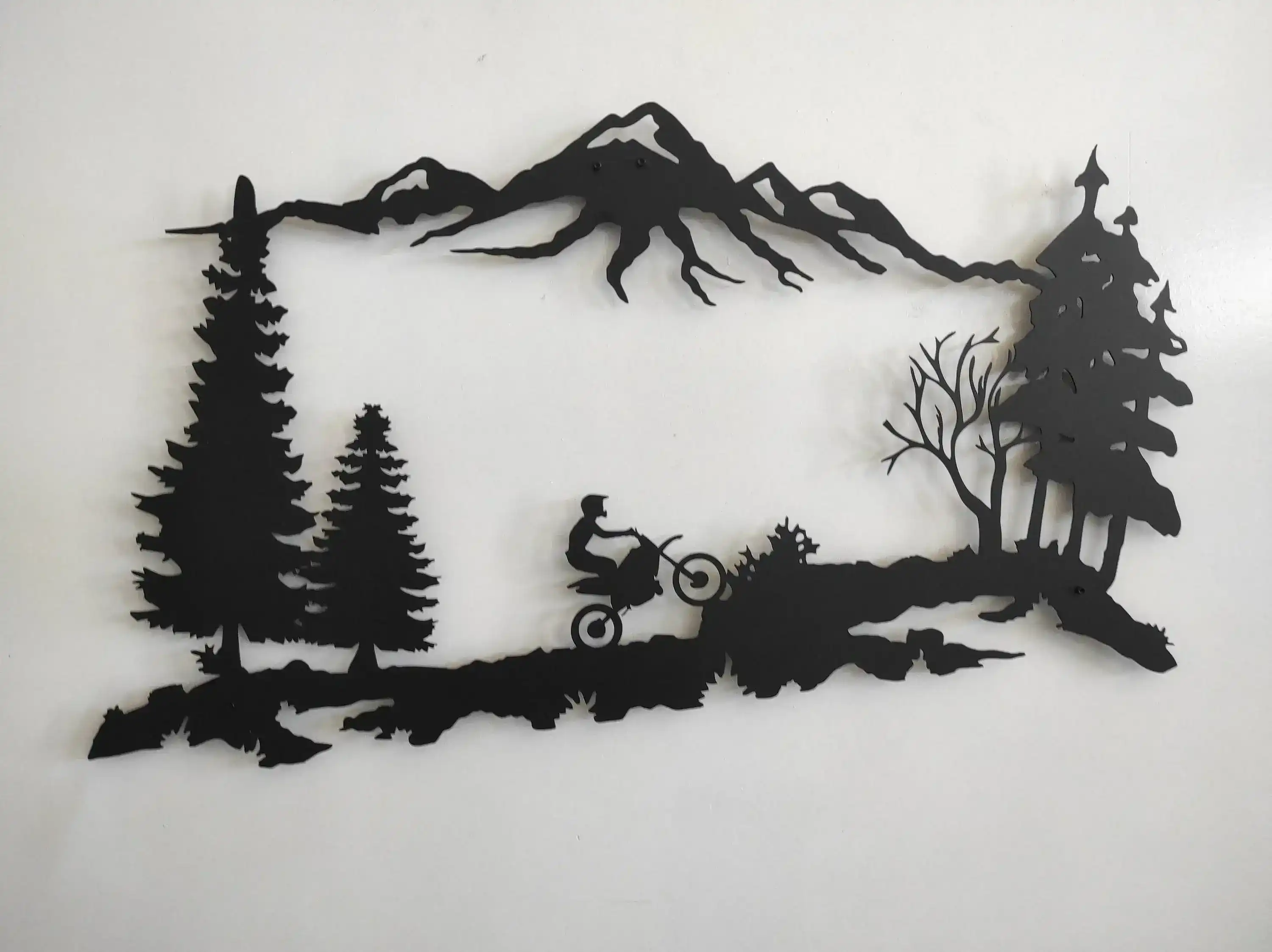Mountain Biker Motocross Metal Wall Art - Image 9