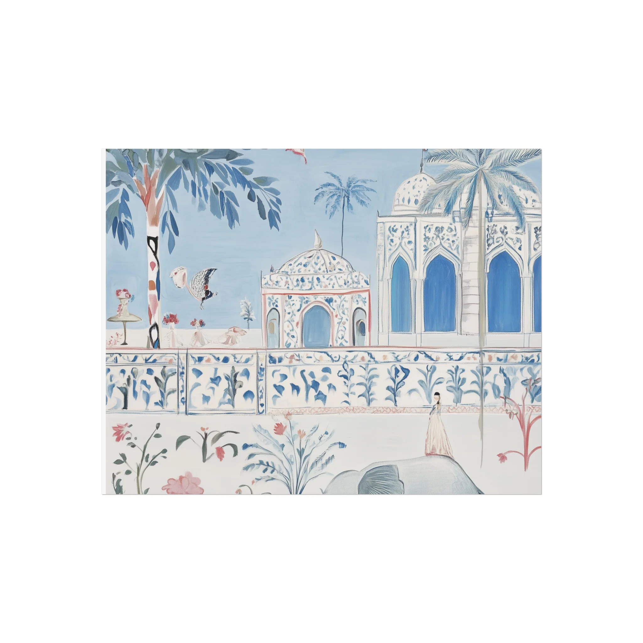 Mughal Garden Dreamscape Fine Art Poster - Image 8