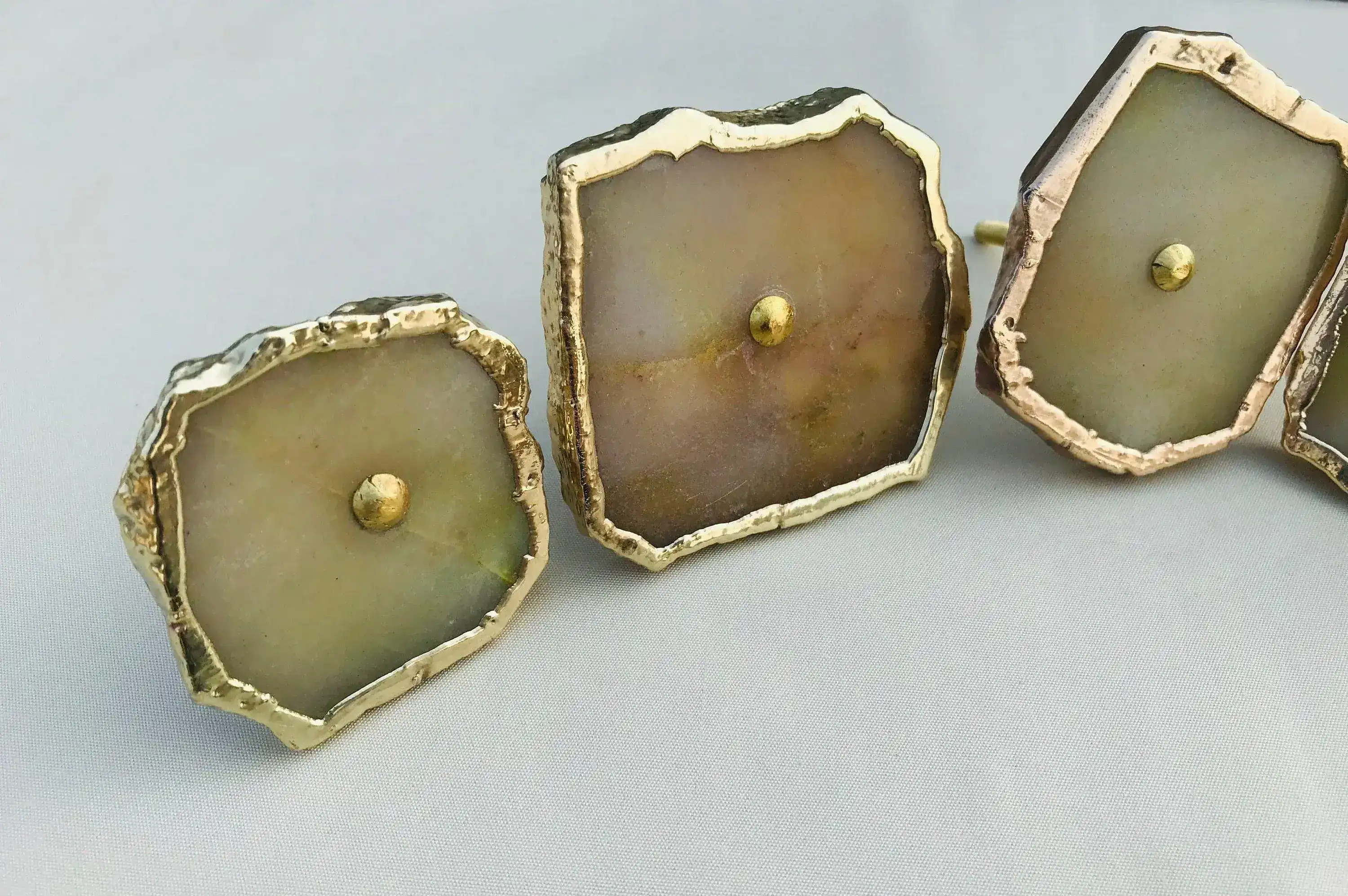 Mustard Agate Cabinet Door Pull Handle - Set of 6 - Image 4