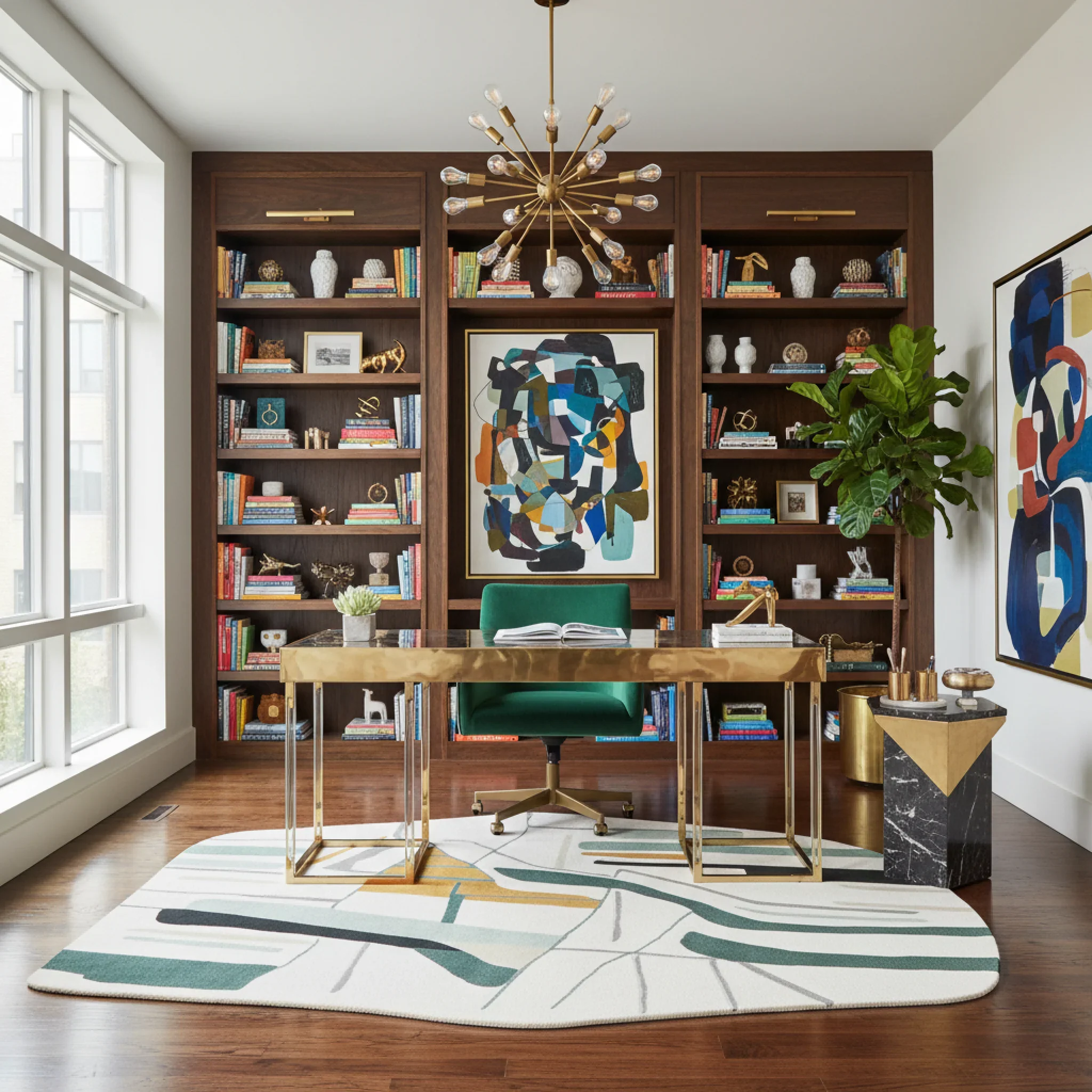 Muted Thought Pattern Hand Tufted Rug - Image 3