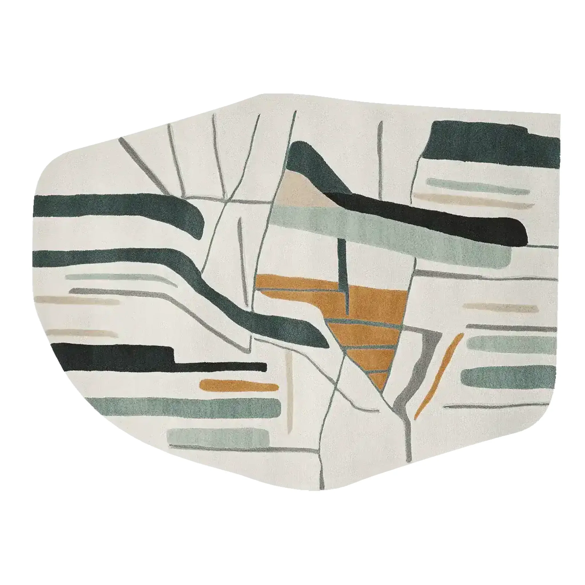 Muted Thought Pattern Hand Tufted Rug - Image 5