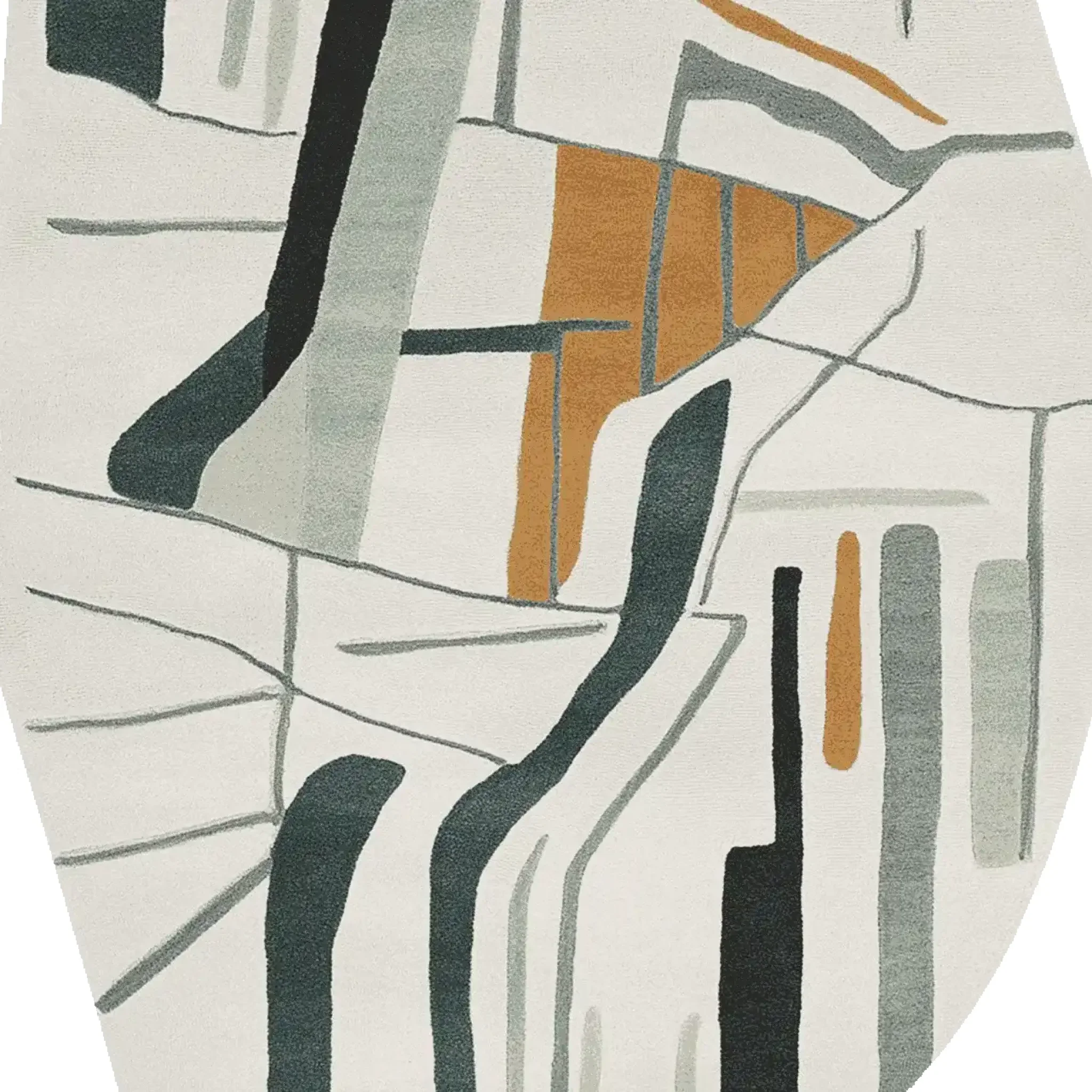 Muted Thought Pattern Hand Tufted Rug - Image 6