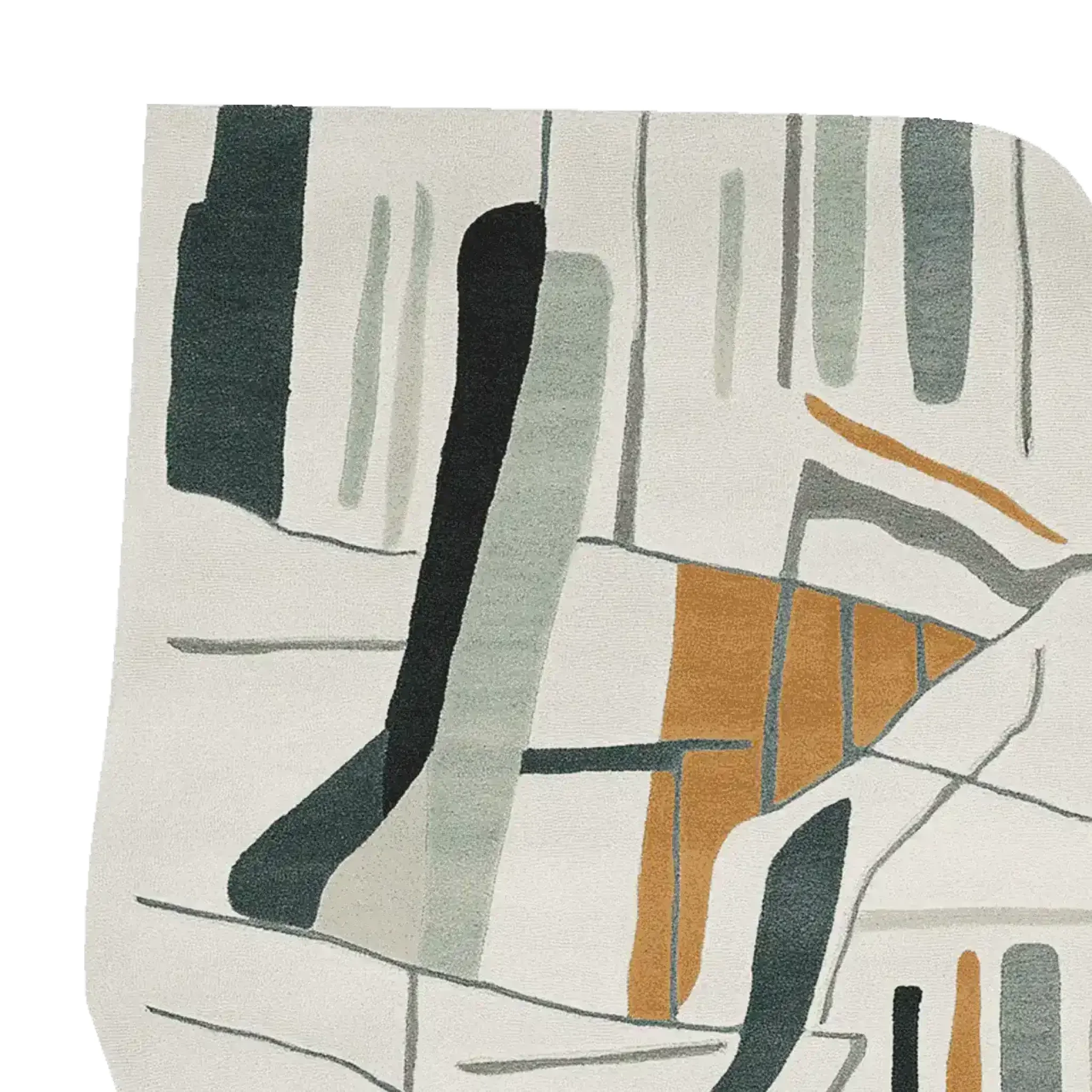 Muted Thought Pattern Hand Tufted Rug - Image 7
