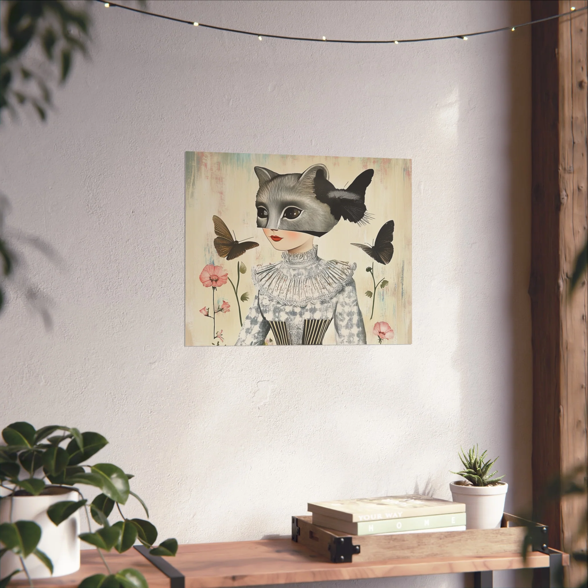 Mysterious Cat Lady Fine Art Poster - Image 10